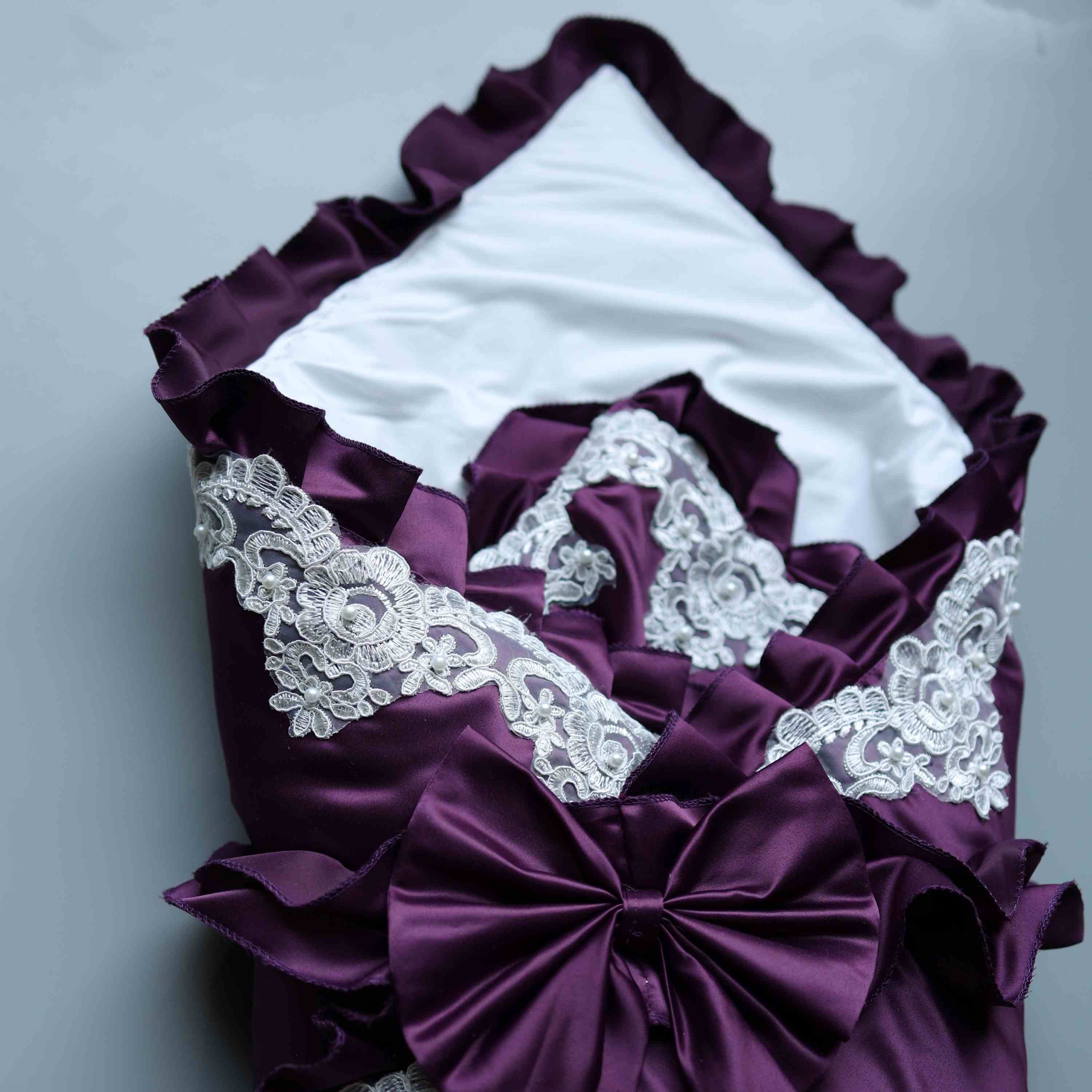 RoyalBloom Satin Baby Drape