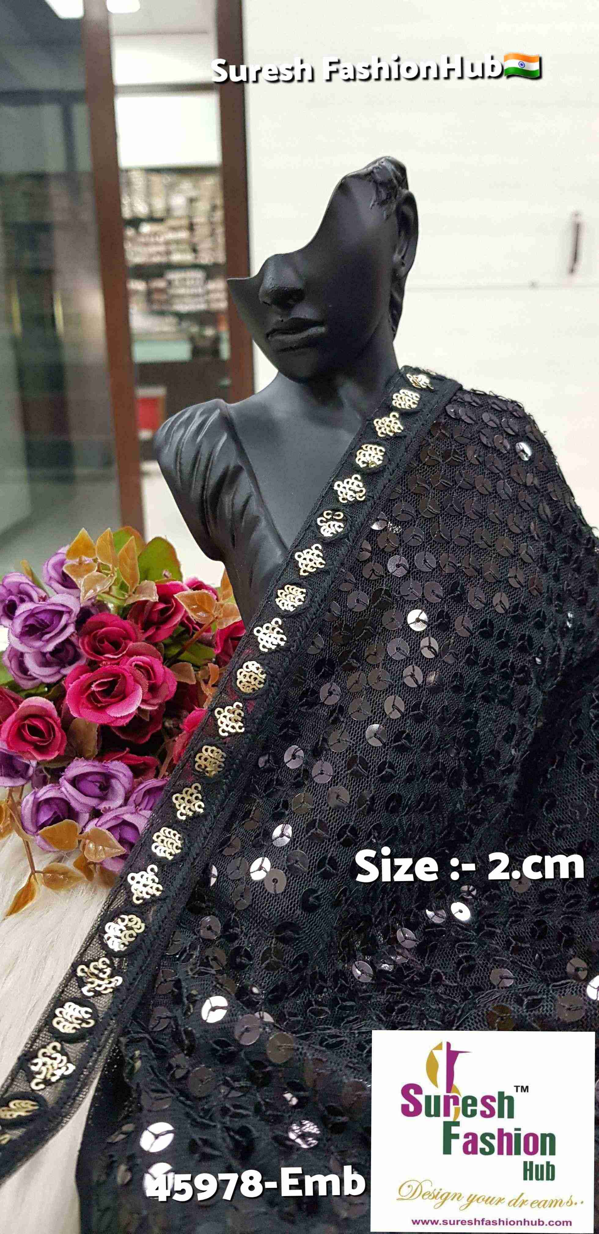 Geometric Pearl Black Lace