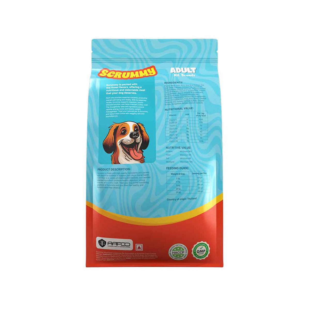 Scrummy Adult Dog Dry Food - 3 KG