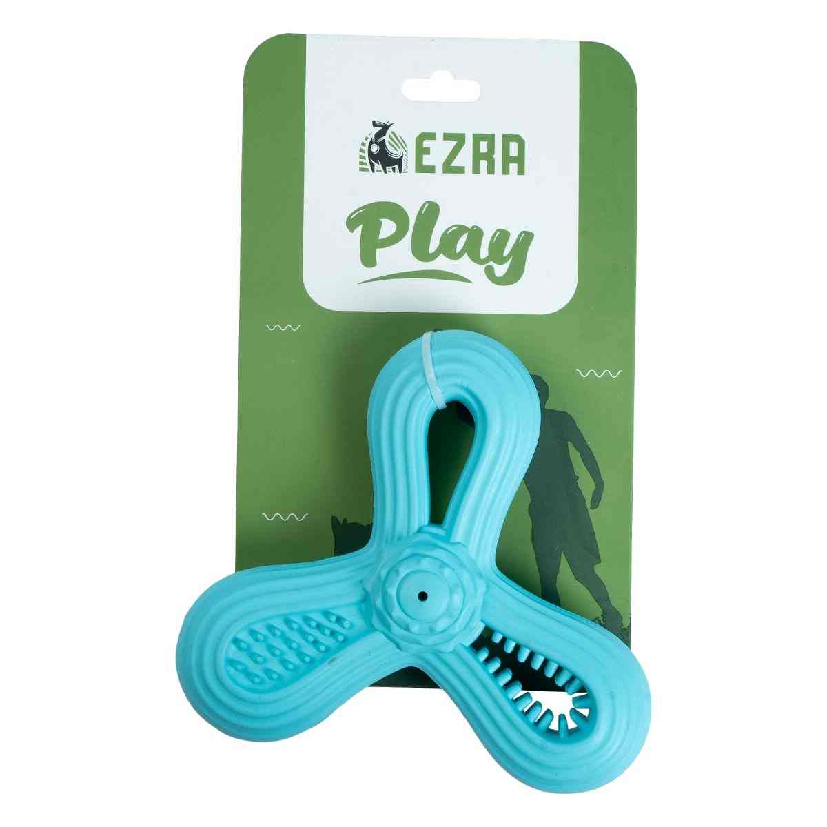 Ezra Play Triangle Dart - Blue Rubber Toy