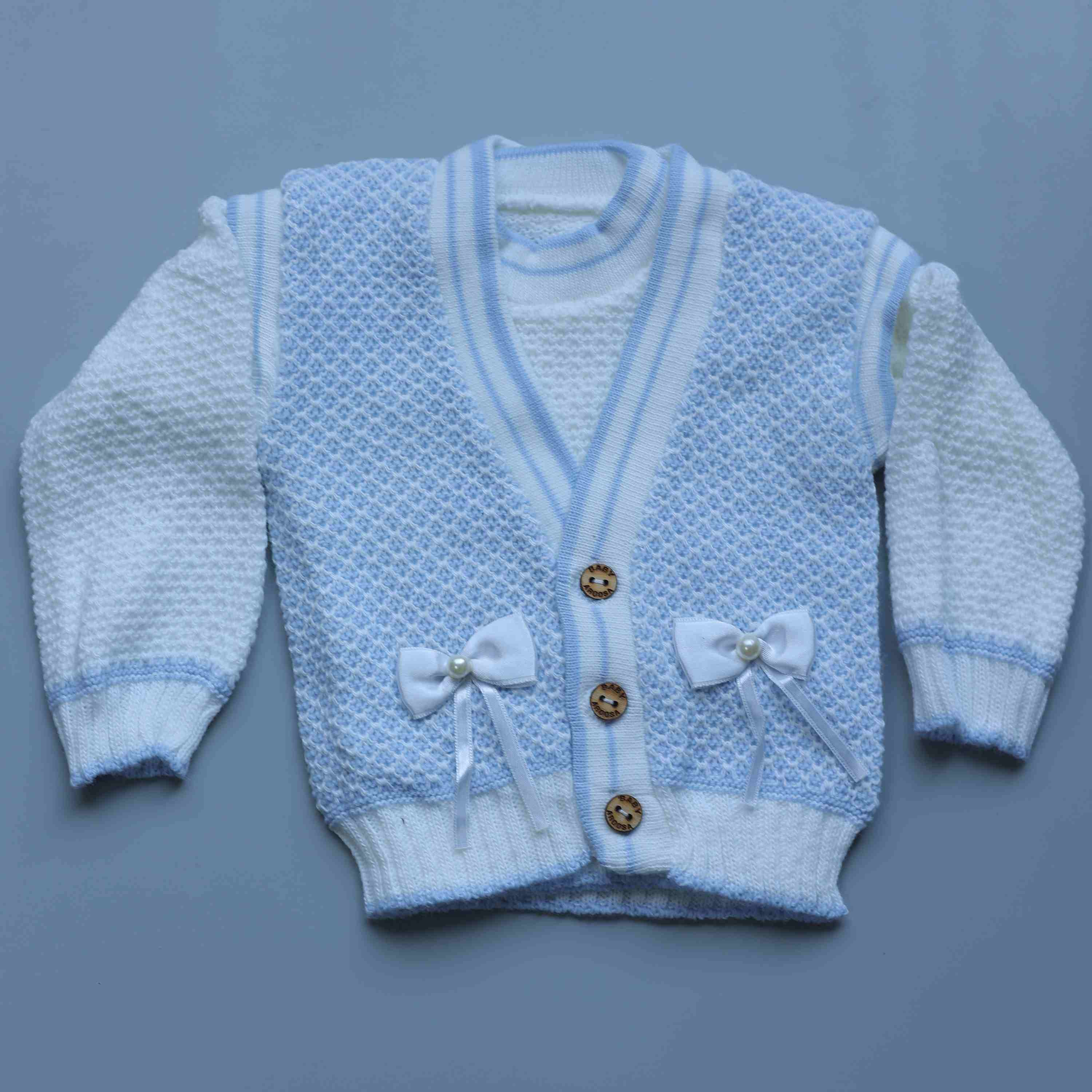 Blue Bow Bliss Baby Winter Set
