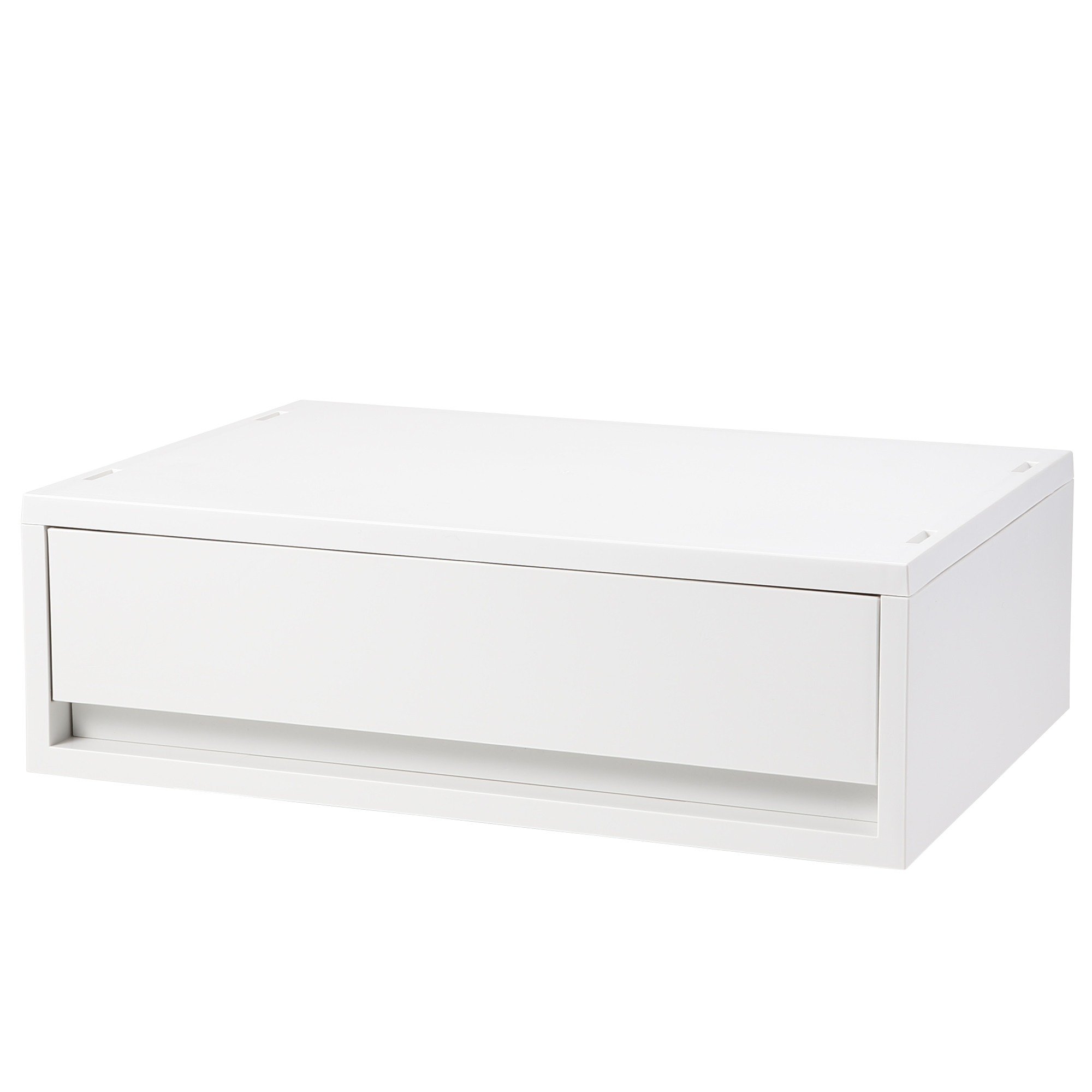 PP STORAGE CASE / WIDE / SHALLOW / WHITE GREY