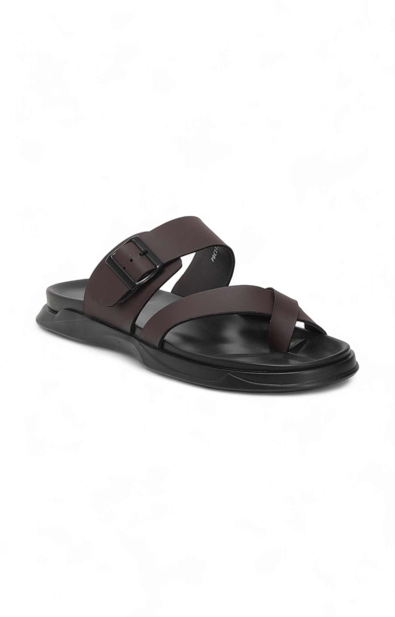 Men Brown Toe Ring Slip-on Chappal