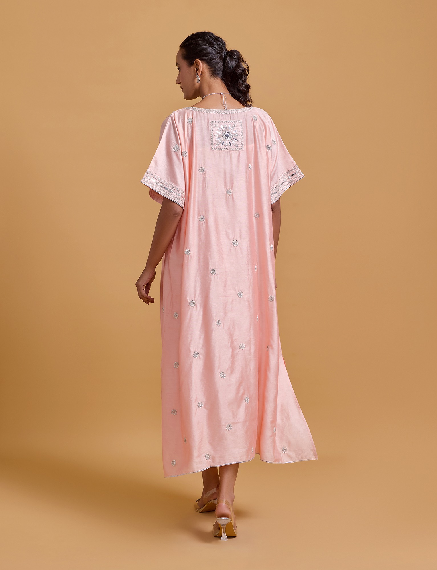Zeenat Pink Kaftan