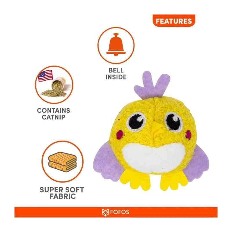 Fofos Ball Box Fuzzy Bird 18 Pcs (1 Pcs Assorted)