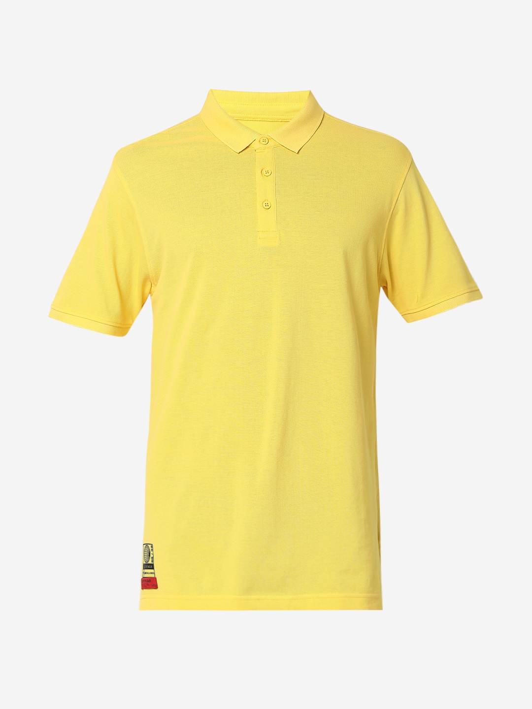 spykar | Spykar Yellow Cotton T-Shirts 6