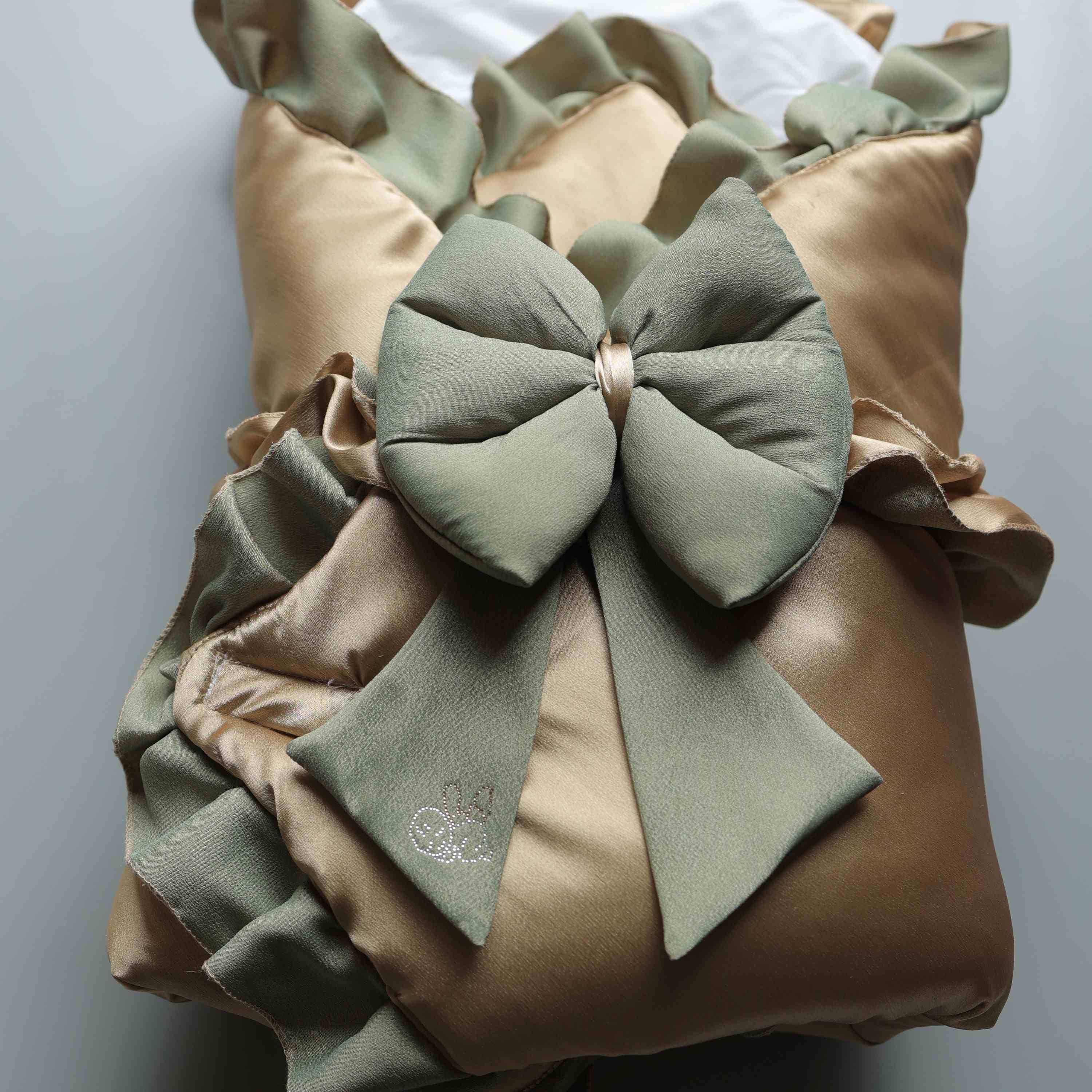 Olive Gold Luxe Drape Set