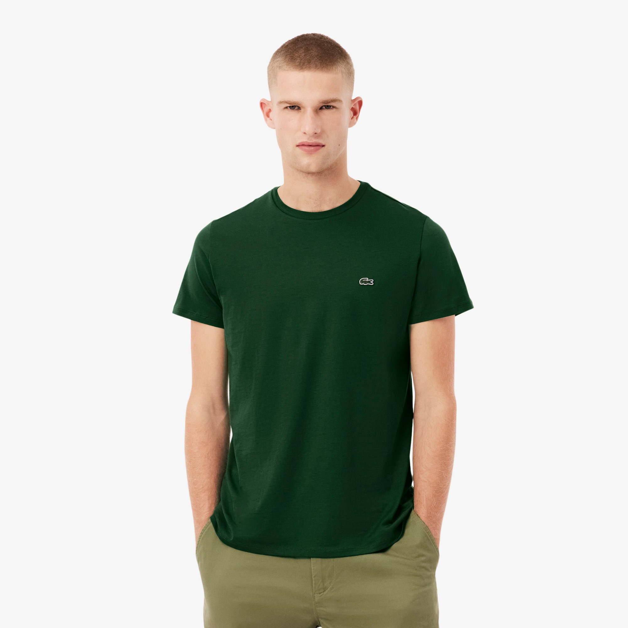 Crew Neck Pima Cotton Jersey T-Shirt