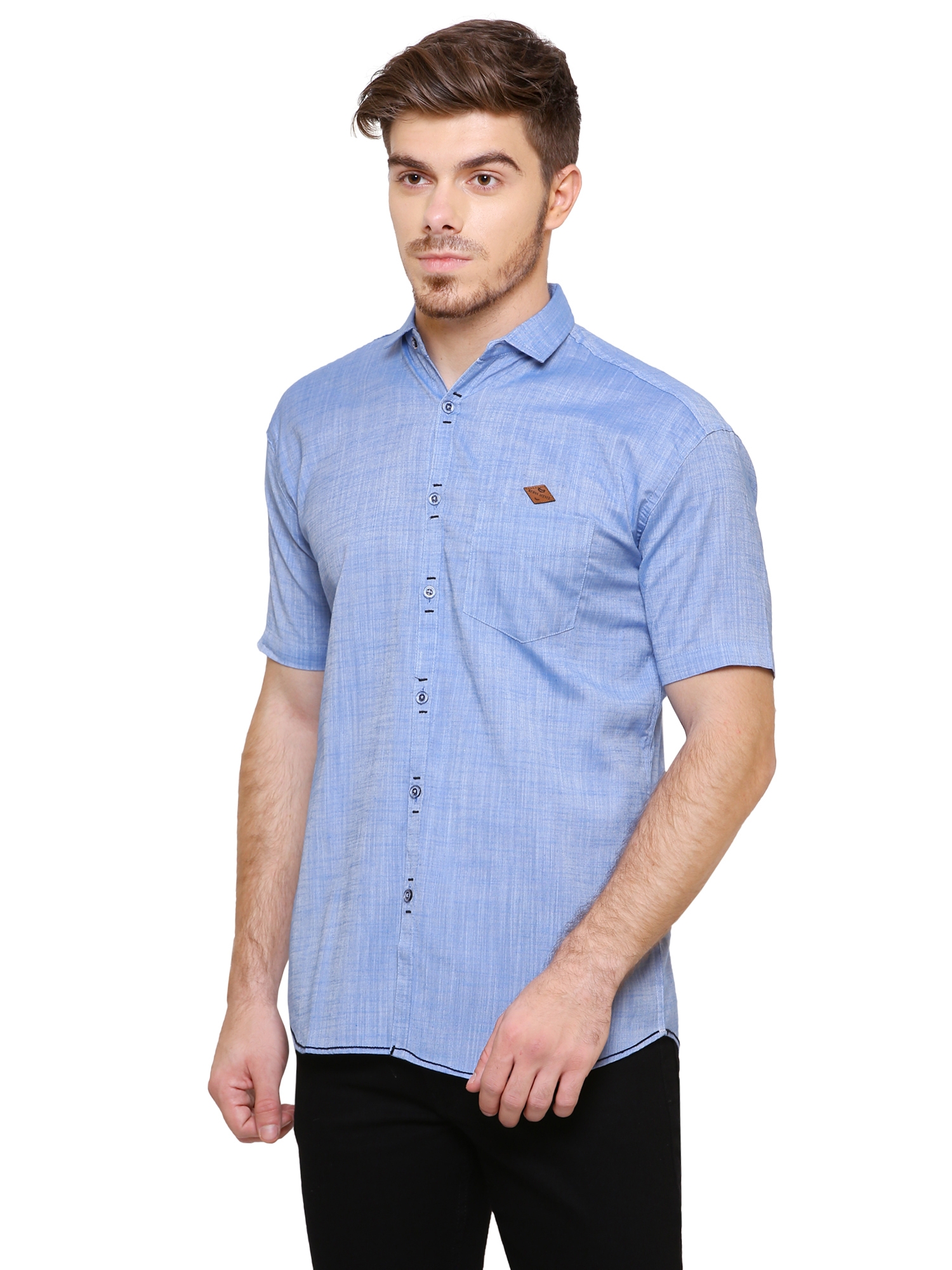 Kuons Avenue | Kuons Avenue Men's Linen Half Sleeves Casual Shirt-KACLHS1127 1