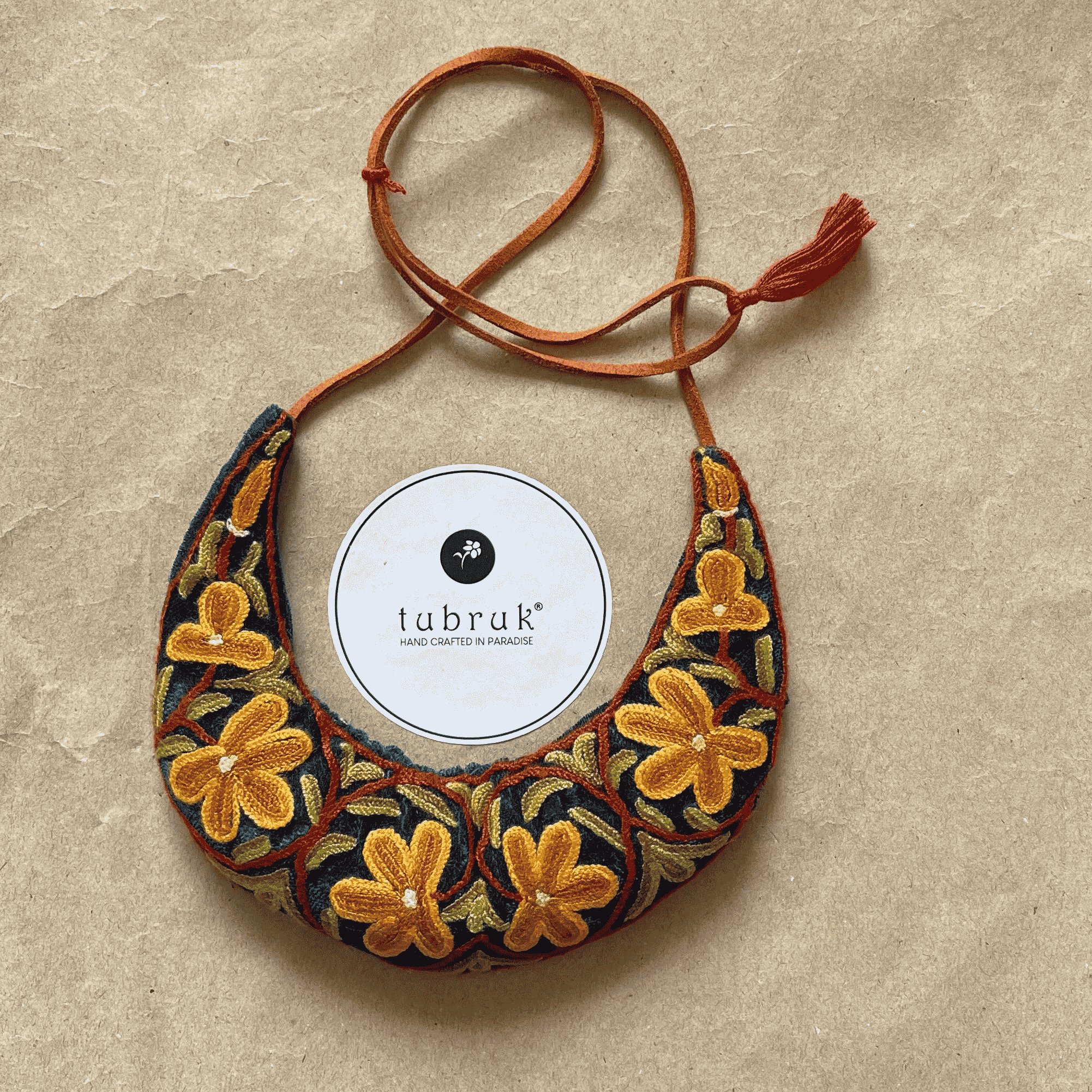 Yellow Crescent Neckpiece
