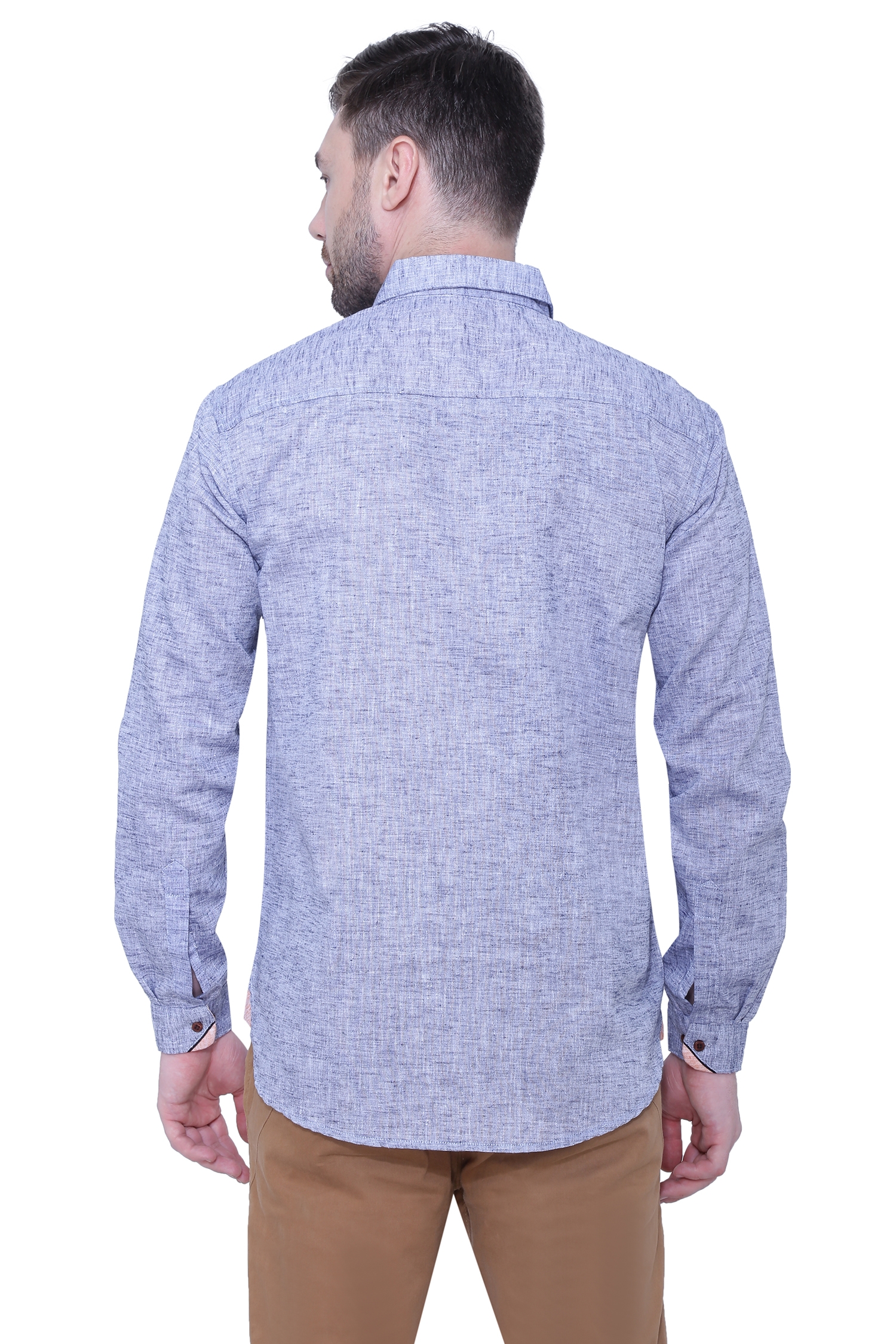 Kuons Avenue | Kuons Avenue Men's Linen Cotton Casual Shirt-KACLFS1247A 2