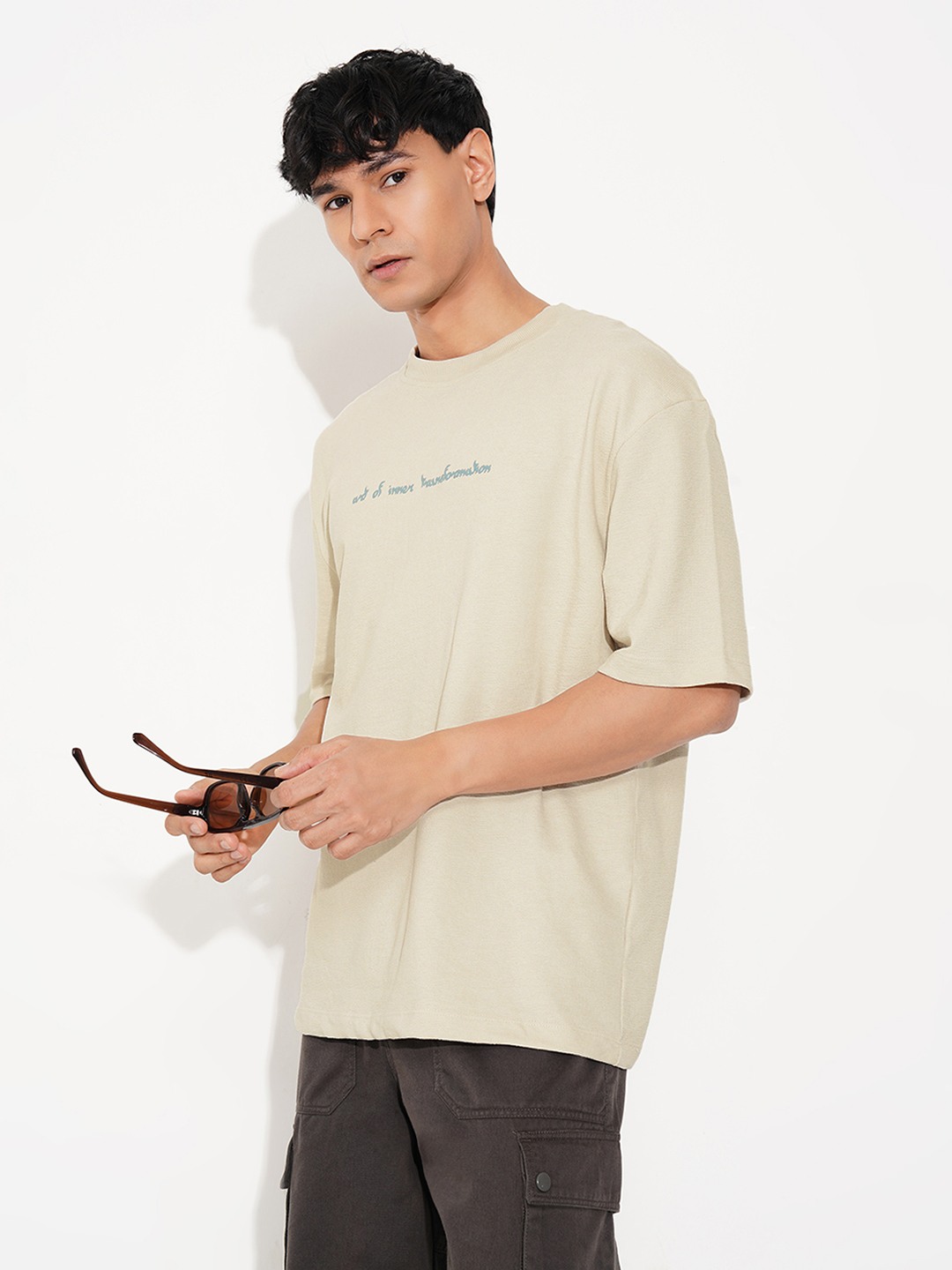 Solid Off-White T-Shirt