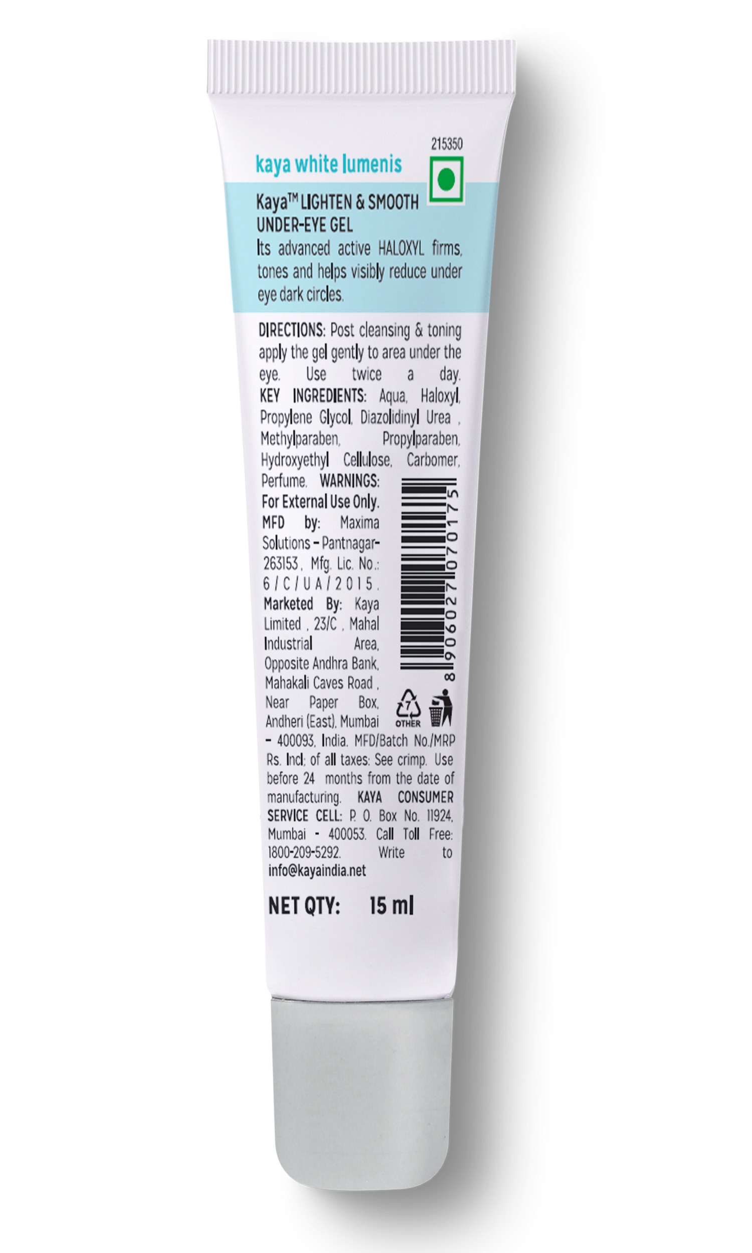 kaya Lighten And Smooth Under Eye Gel