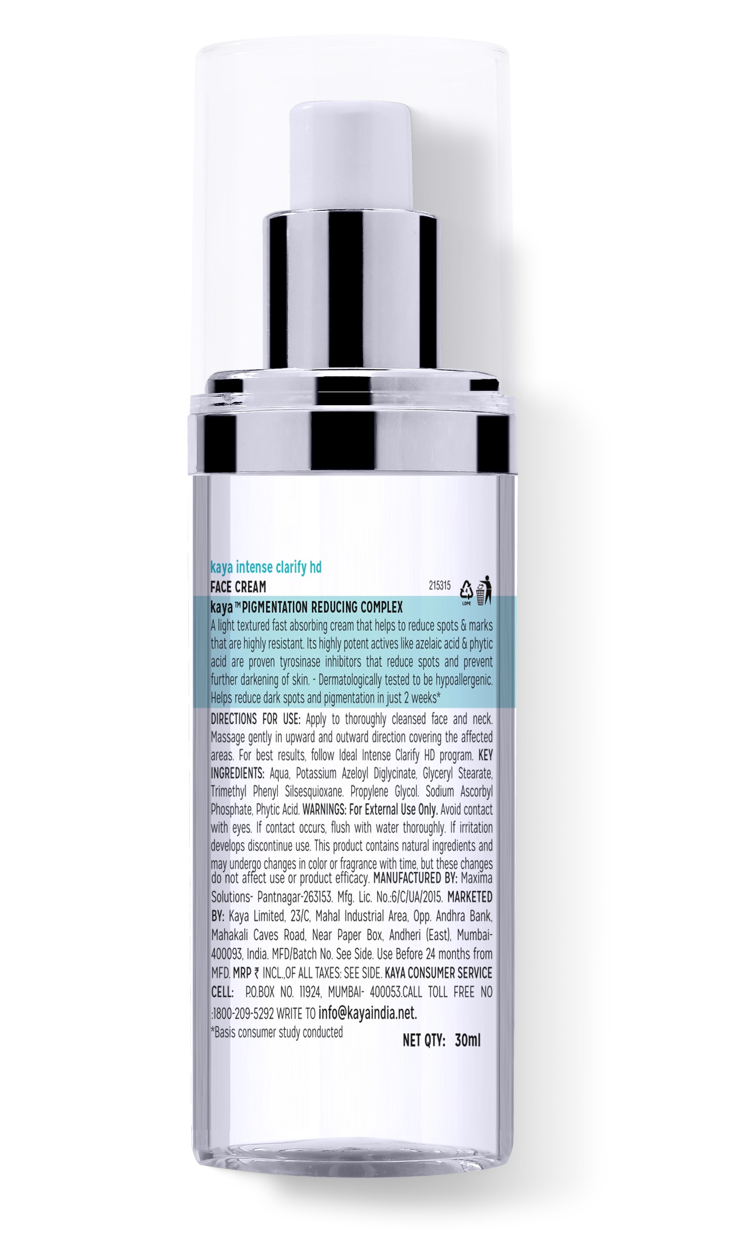 kaya Pigmentation Reducing Complex