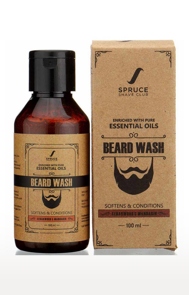 Spruce Shave Club | Spruce Shave Club Natural Beard Wash |Sulfate & Paraben Free | Cedarwood & Mandarin 0