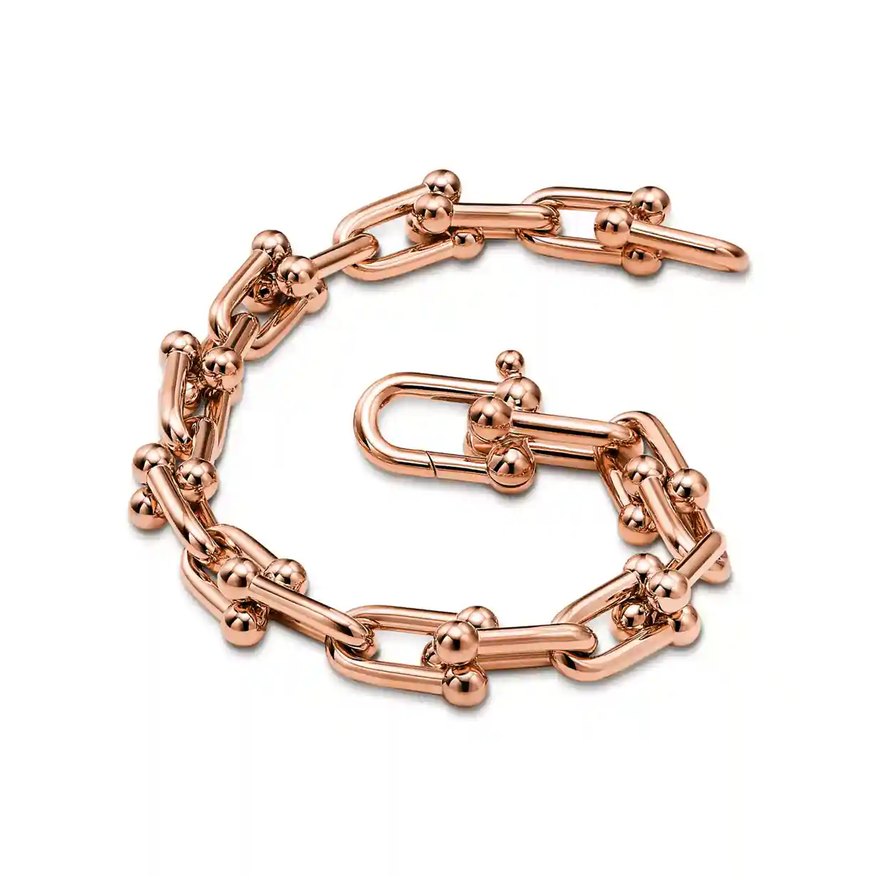 Tiffany HardWear: Medium Link Bracelet in Rose Gold