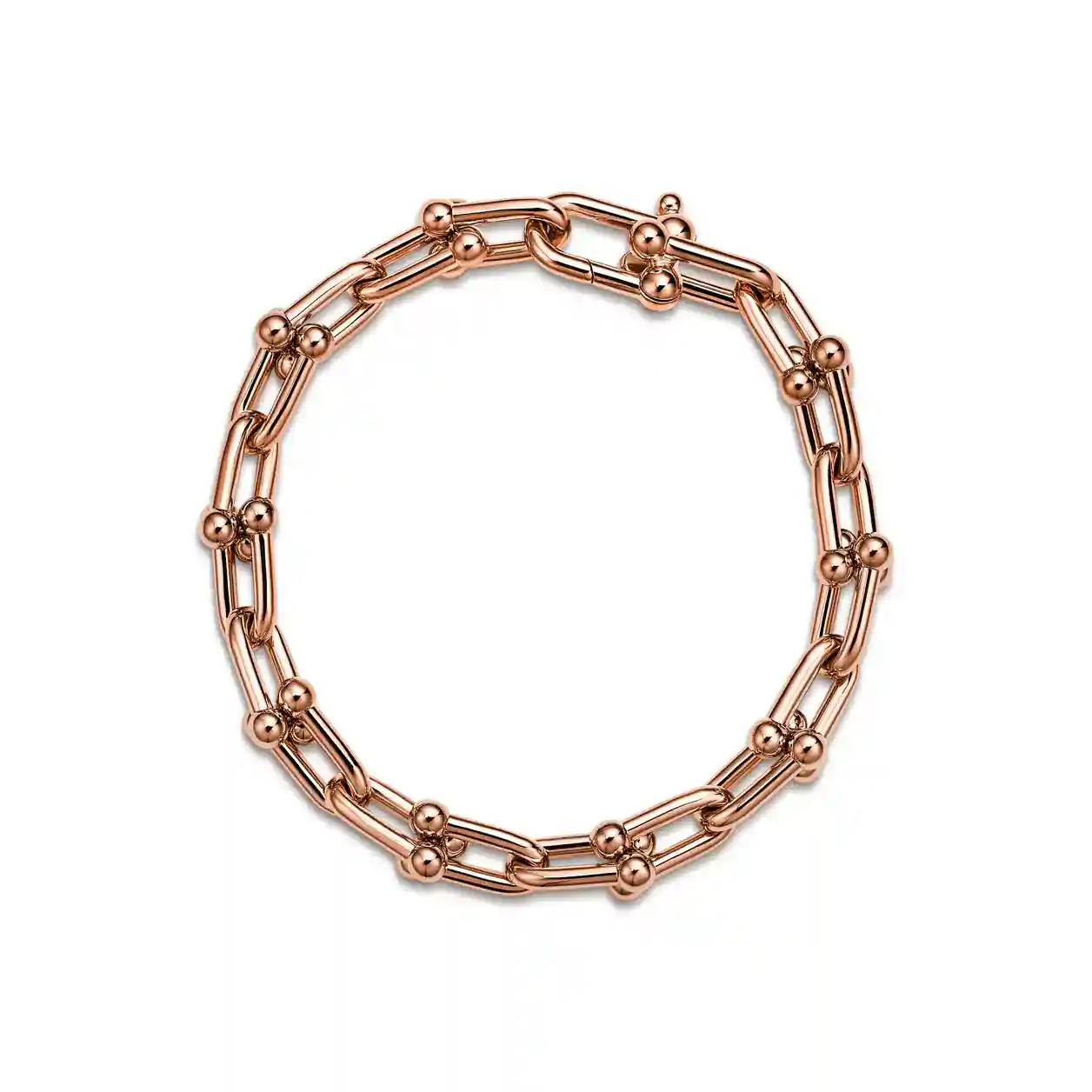 Tiffany HardWear: Medium Link Bracelet in Rose Gold