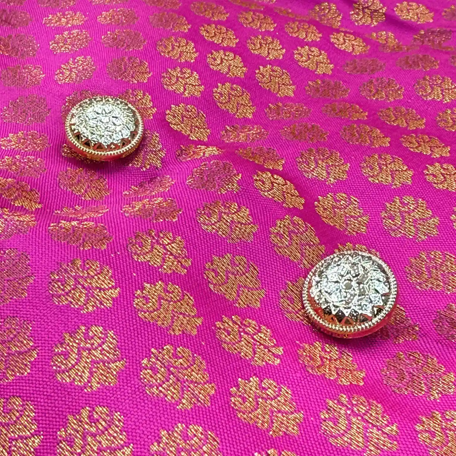 Pawsindia Traditional Royal Brocade Dress for Dogs - Pink | Ethnic Festive Wear