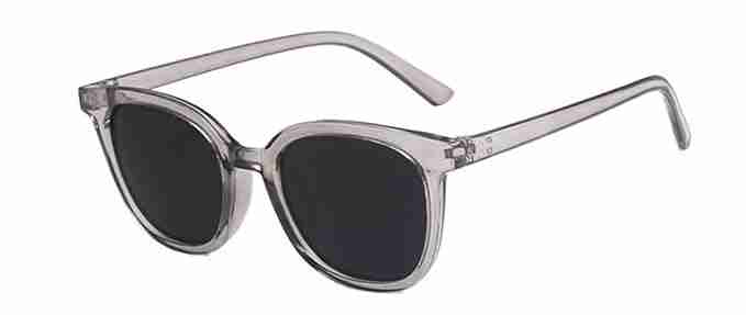 AUGEN By Visions India Retro Vintage Square Abstract Unisex Sunglasses UV400 Protected Large Size (Black2, 135)