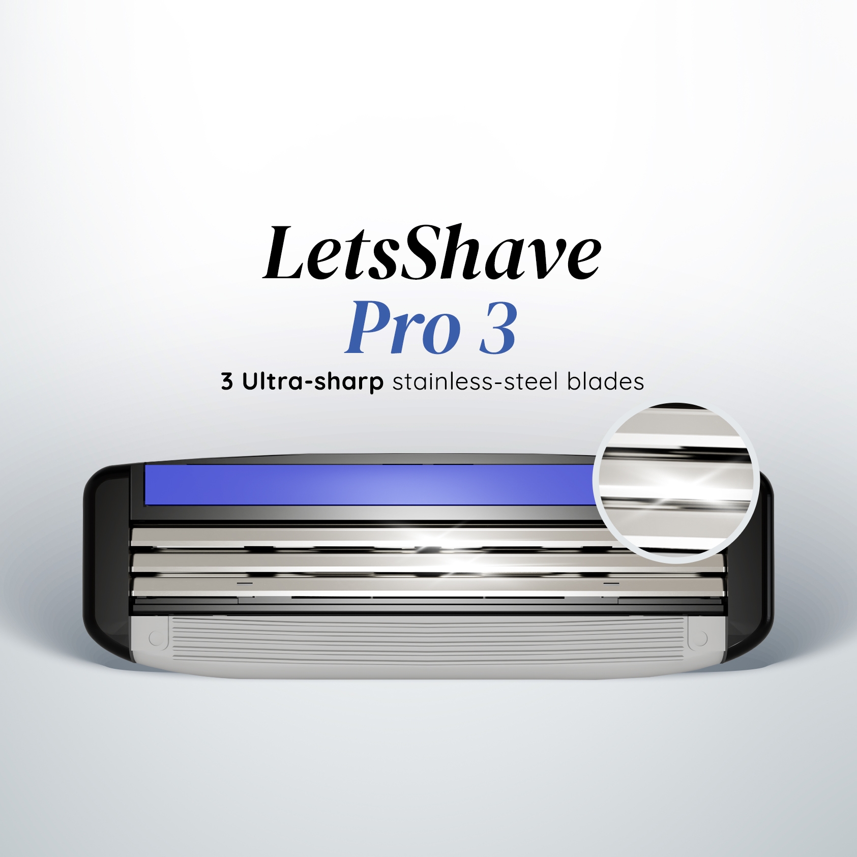 LetsShave | LetsShave Pro 3 Shaving Blades - Pack of 10 + 2 Razor Blades Free 1