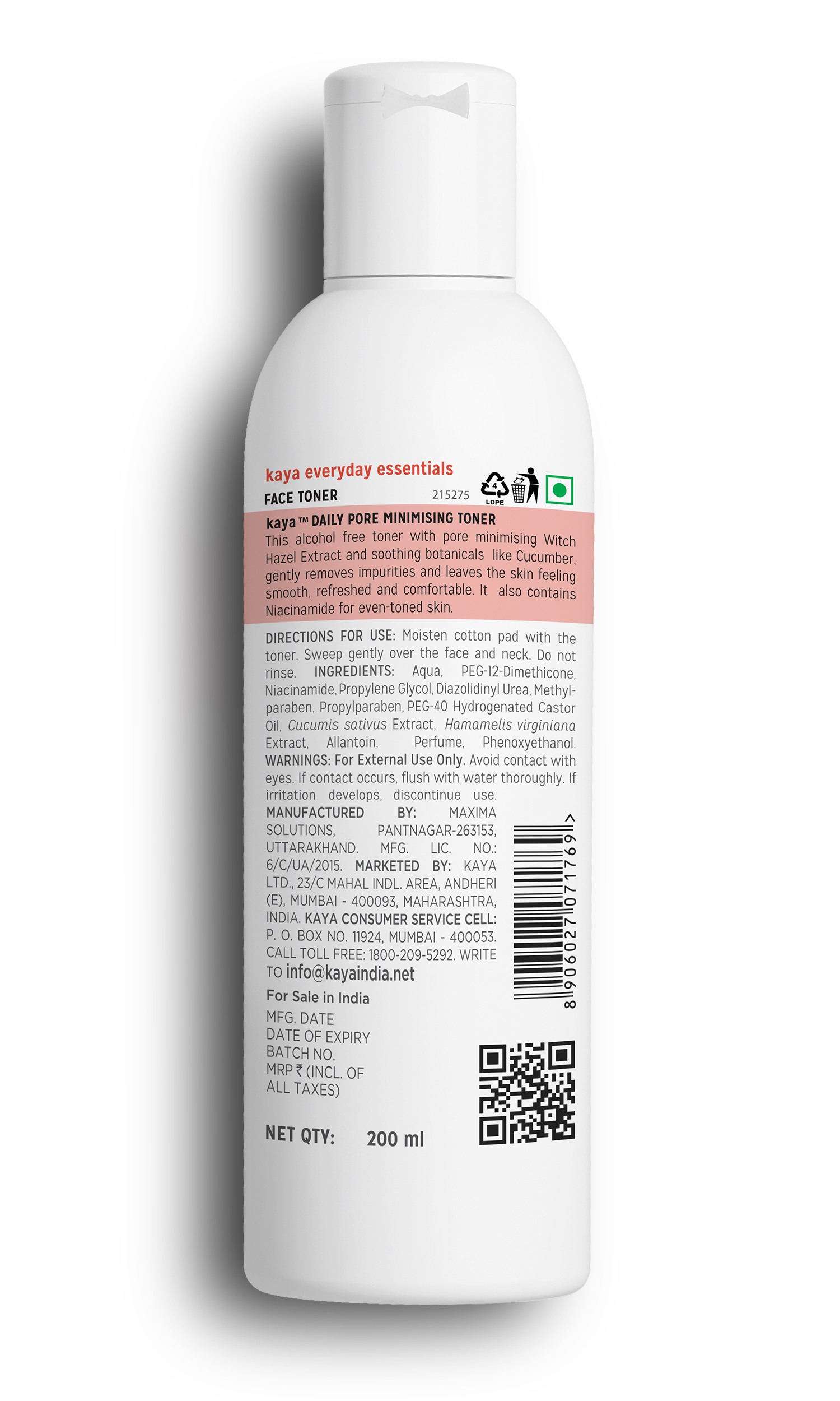 kaya Daily Pore Minimizing Toner