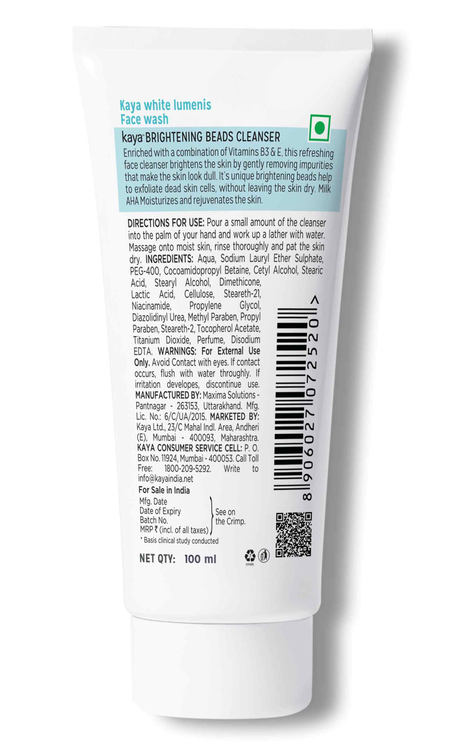 kaya Brightening Beads Cleanser (Face Wash)