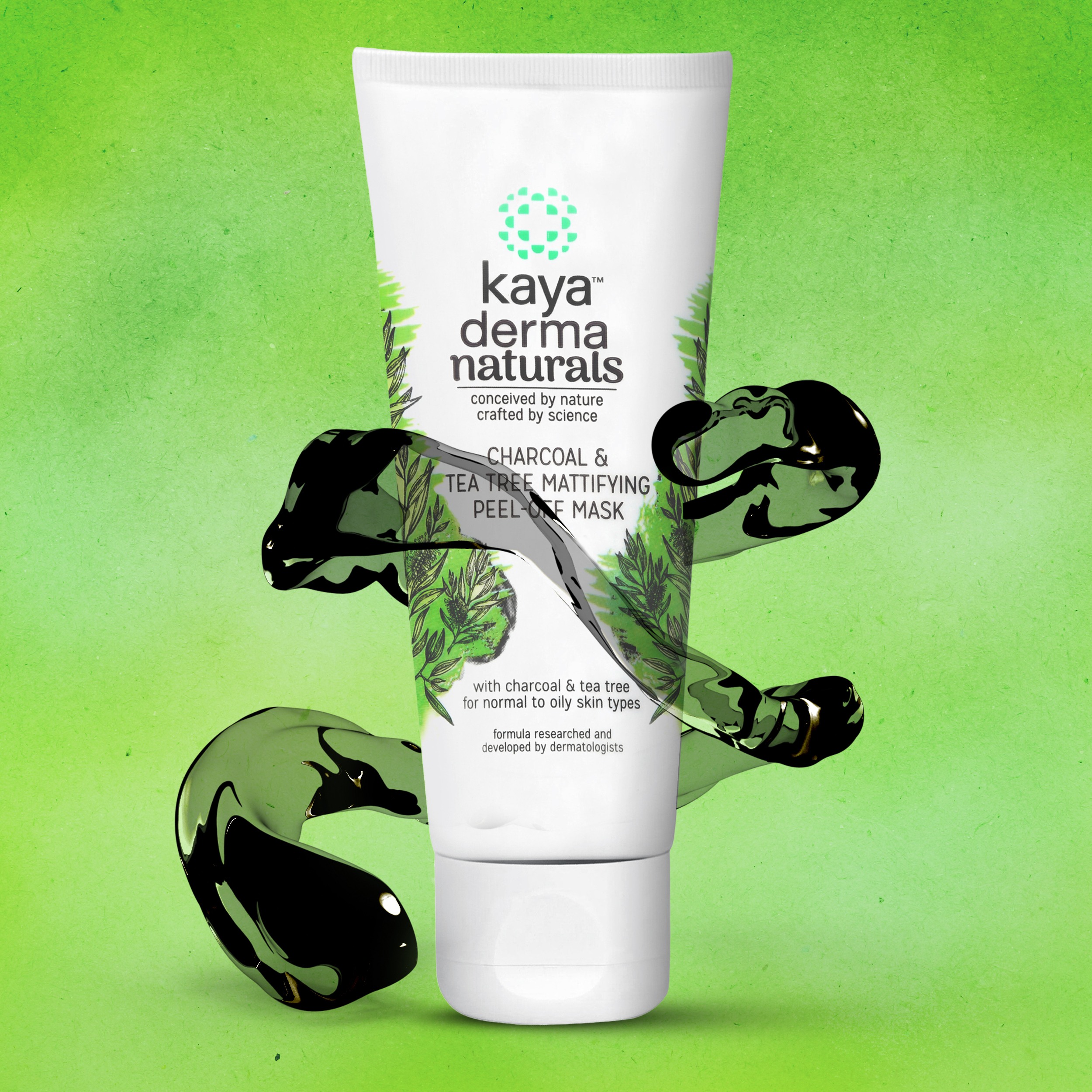 kaya Charcoal & Tea Tree Mattifying Peel-Off Mask