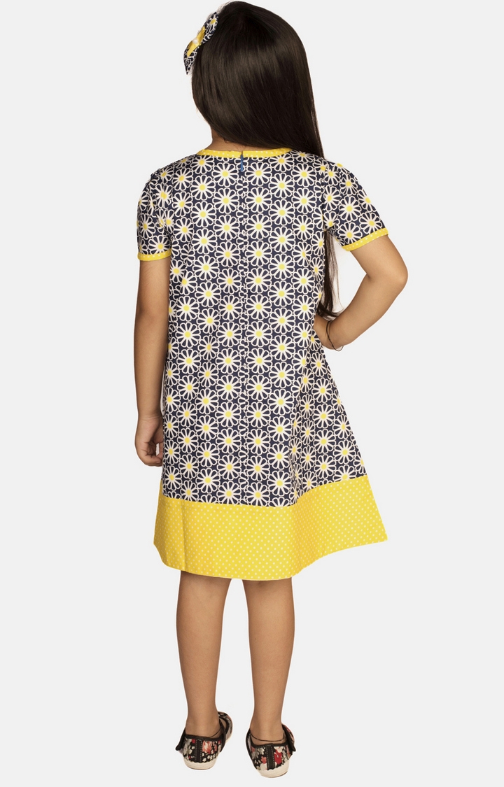 Ribbon Candy | Yellow Printed Dresses 3