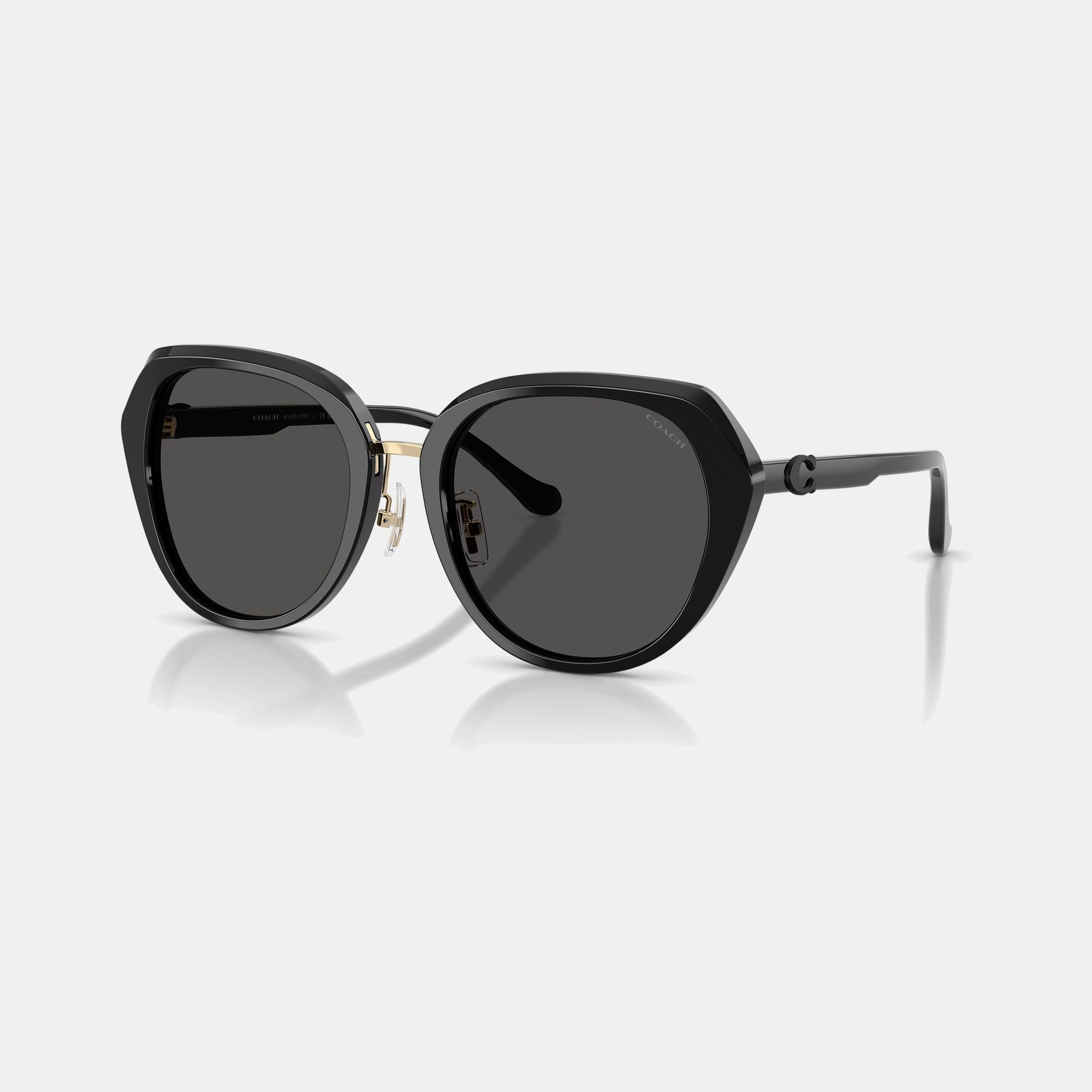 Maxi Sculpted C Oversized Round Sunglasses