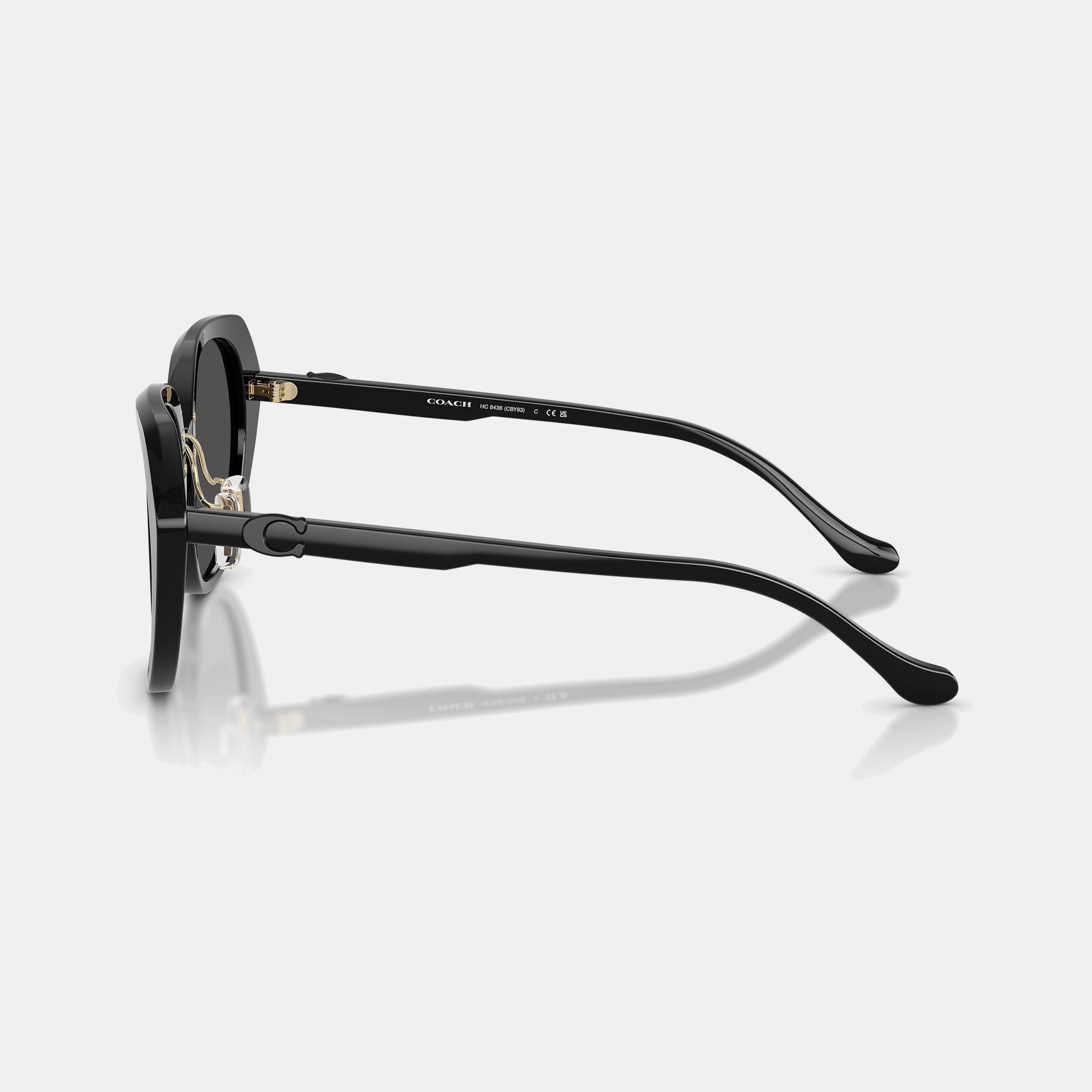 Maxi Sculpted C Oversized Round Sunglasses