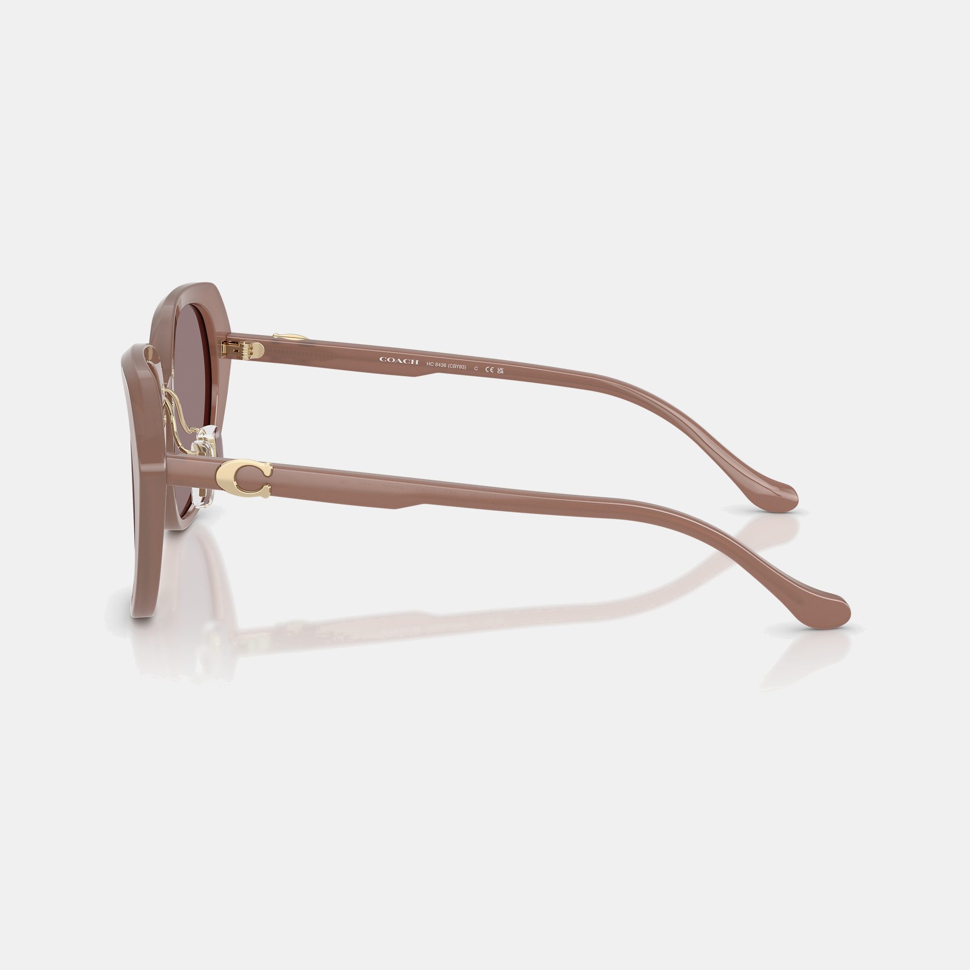 Maxi Sculpted C Oversized Round Sunglasses