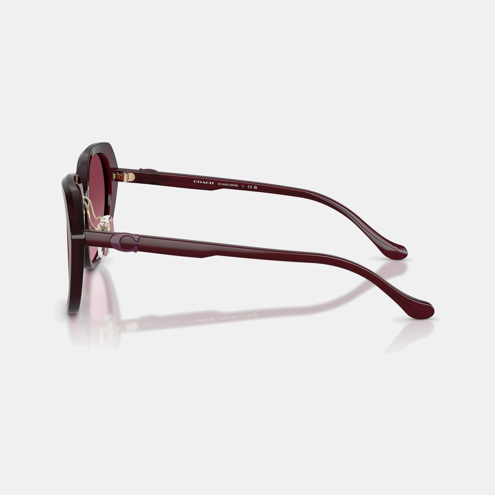 Maxi Sculpted C Oversized Round Sunglasses