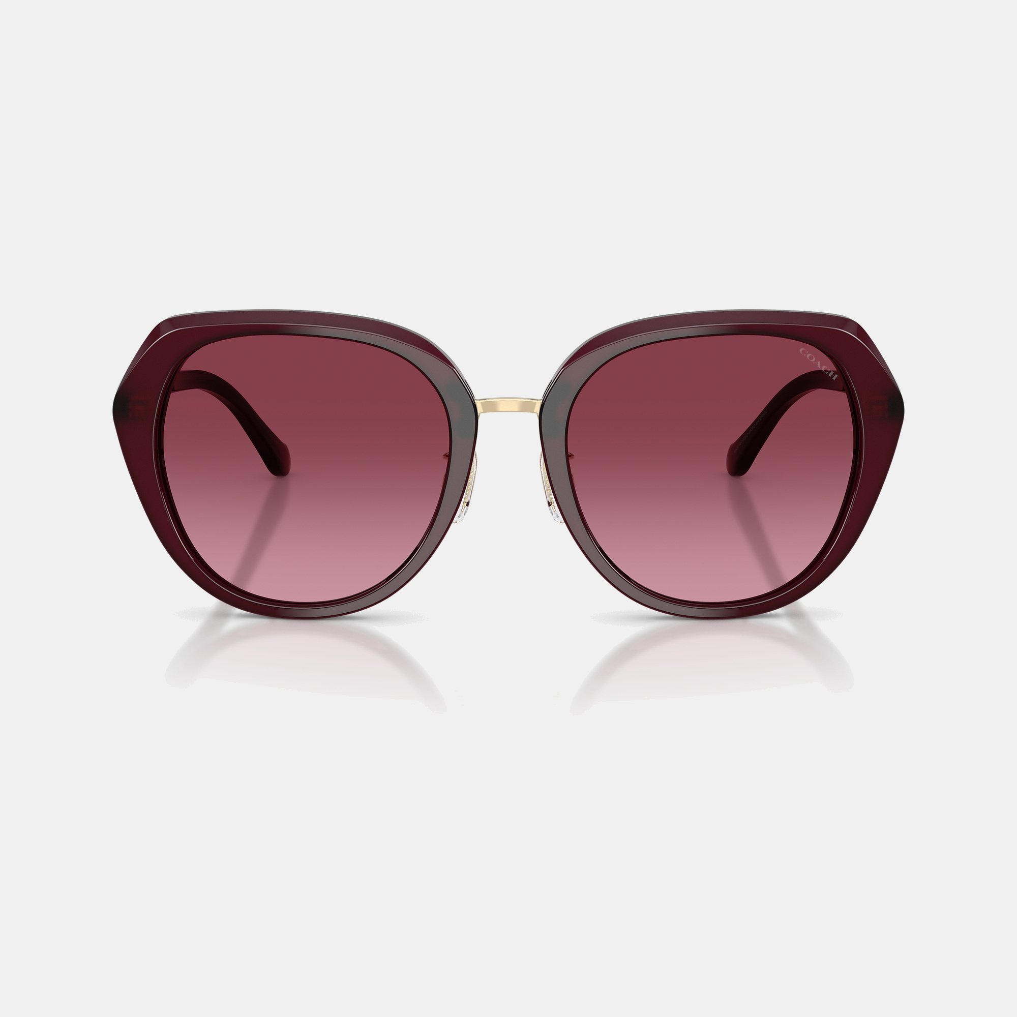 Maxi Sculpted C Oversized Round Sunglasses