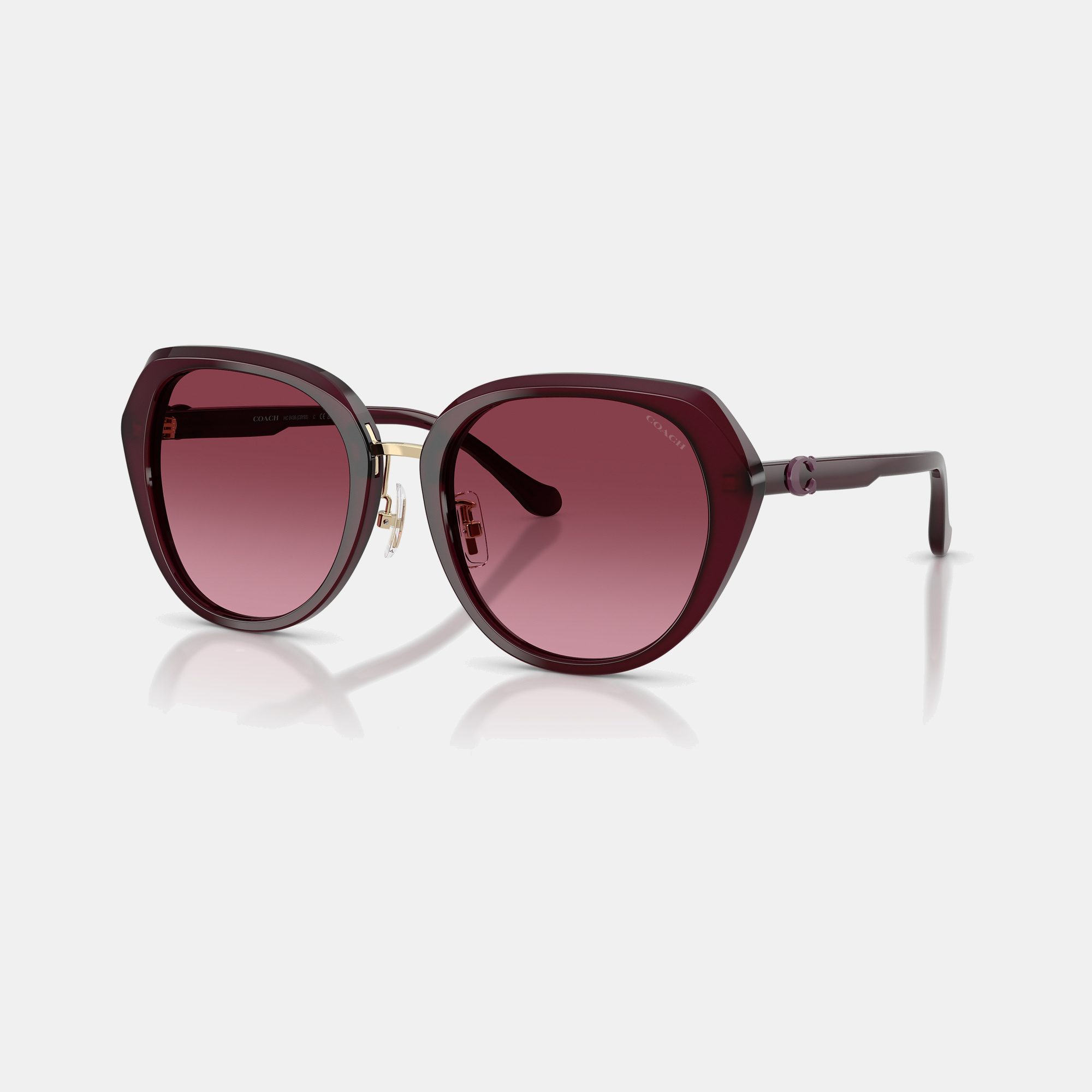 Maxi Sculpted C Oversized Round Sunglasses