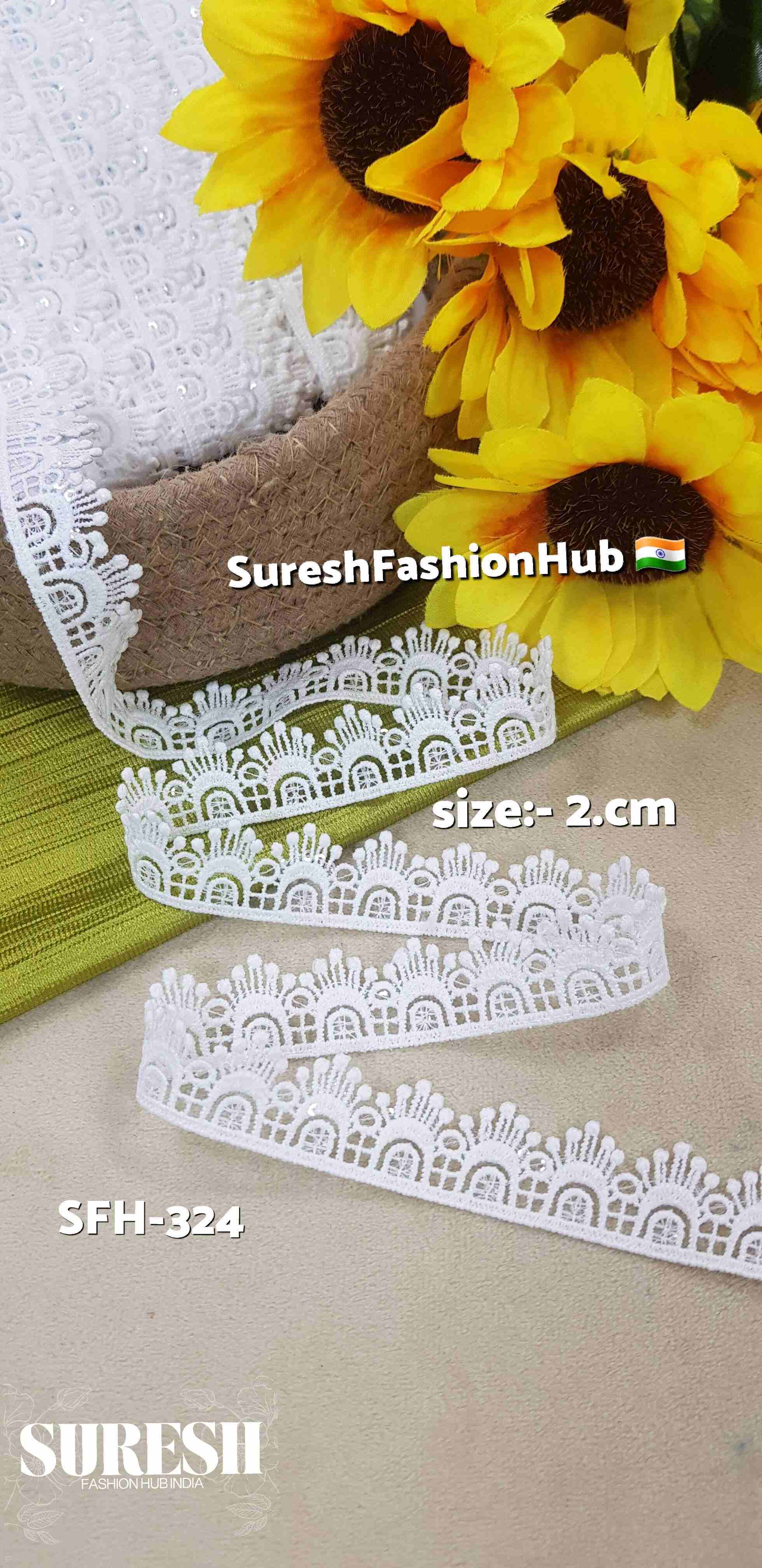 GPO Lace with Transparent Sequins