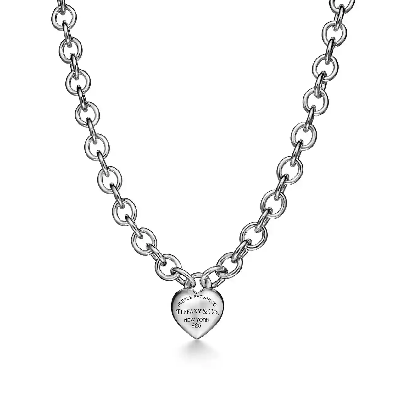 Return to Tiffany®: Full Heart Toggle Necklace in Sterling Silver