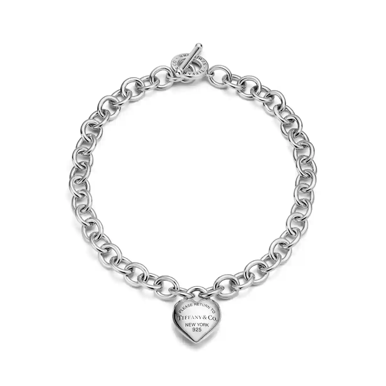 Return to Tiffany®: Full Heart Toggle Necklace in Sterling Silver