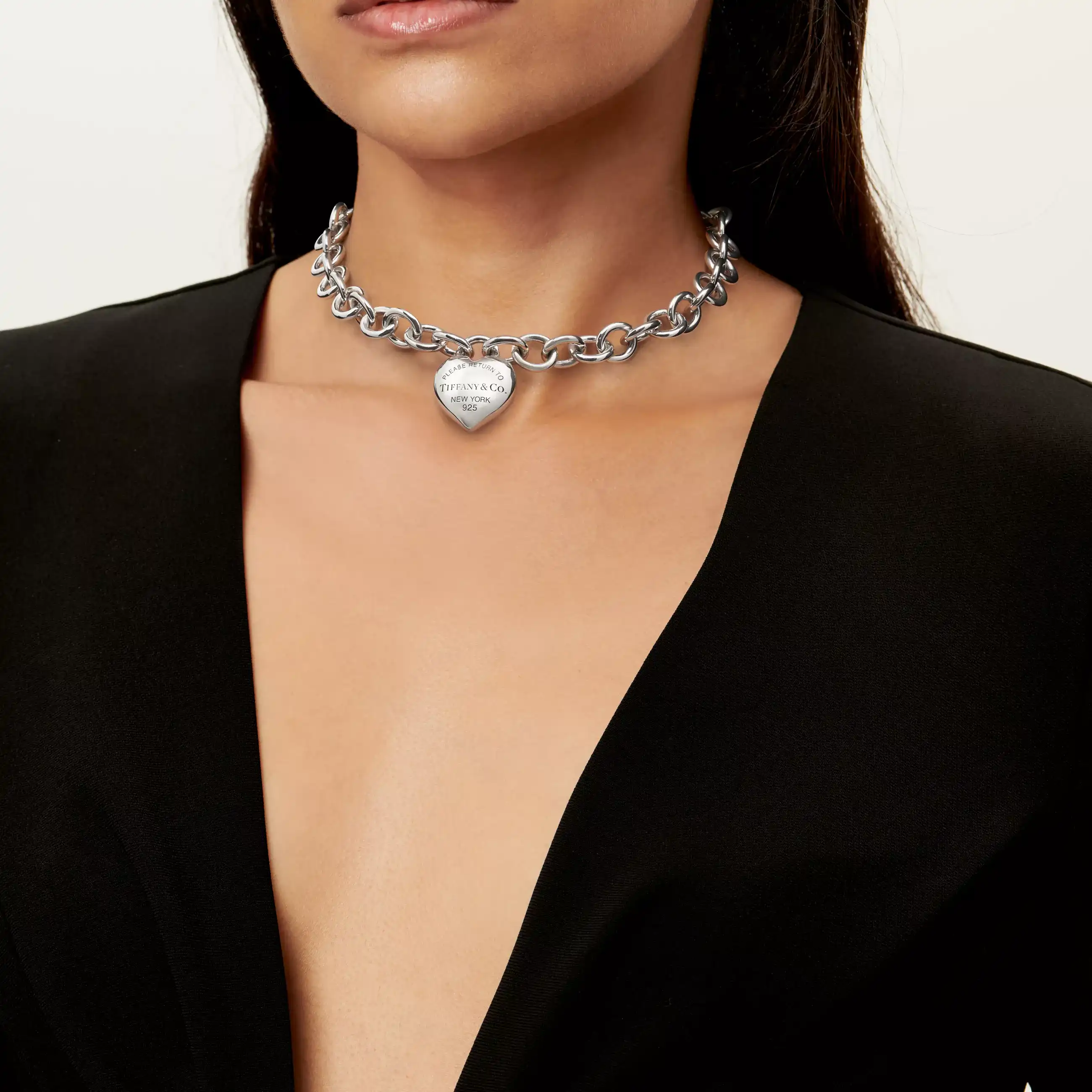 Return to Tiffany®: Full Heart Toggle Necklace in Sterling Silver