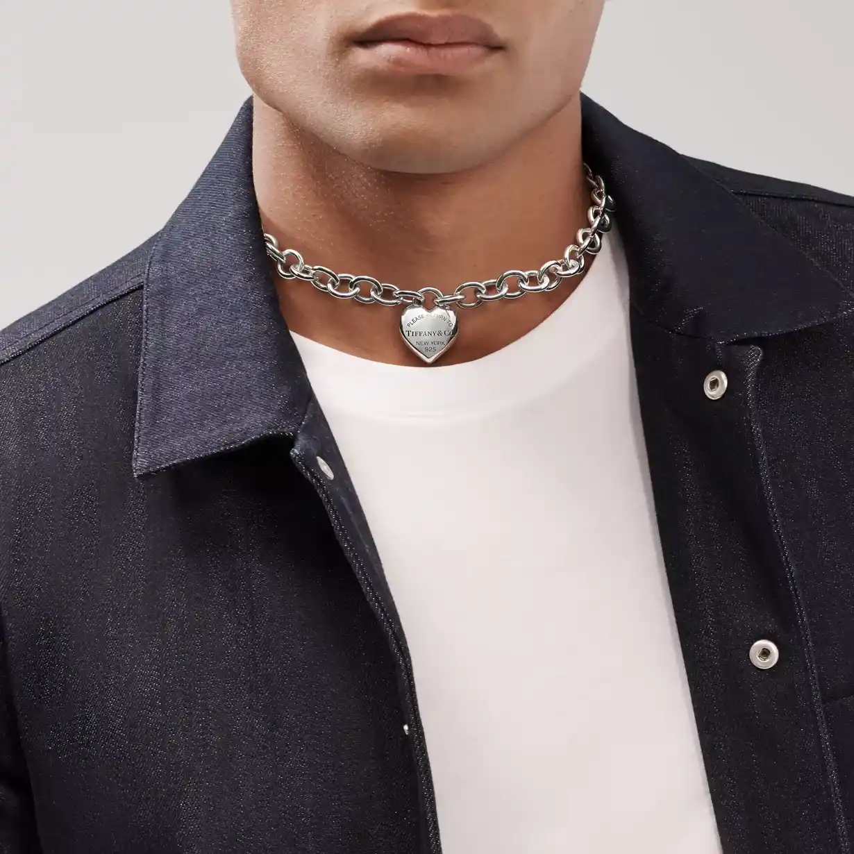Return to Tiffany®: Full Heart Toggle Necklace in Sterling Silver