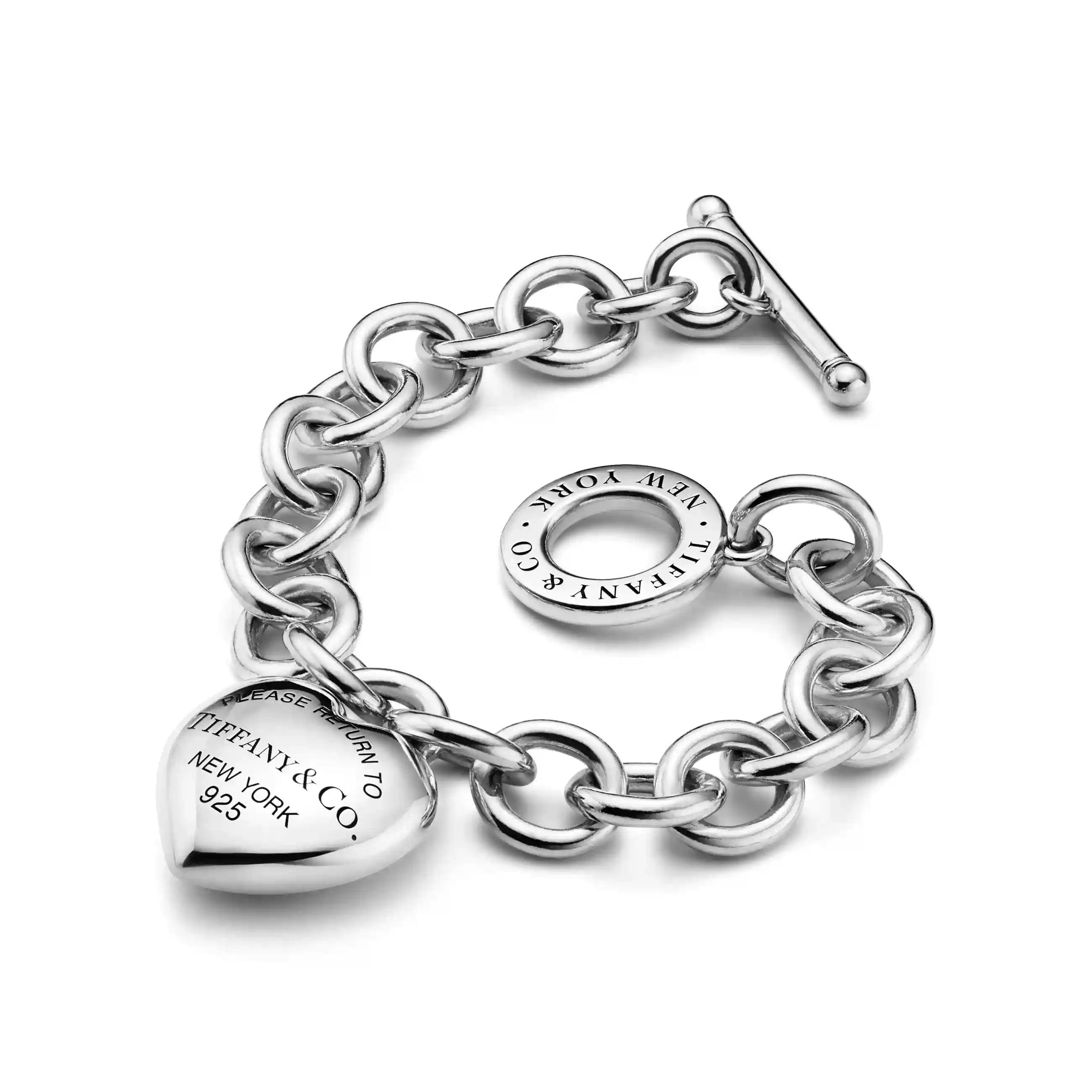Return to Tiffany®: Full Heart Toggle Bracelet in Sterling Silver