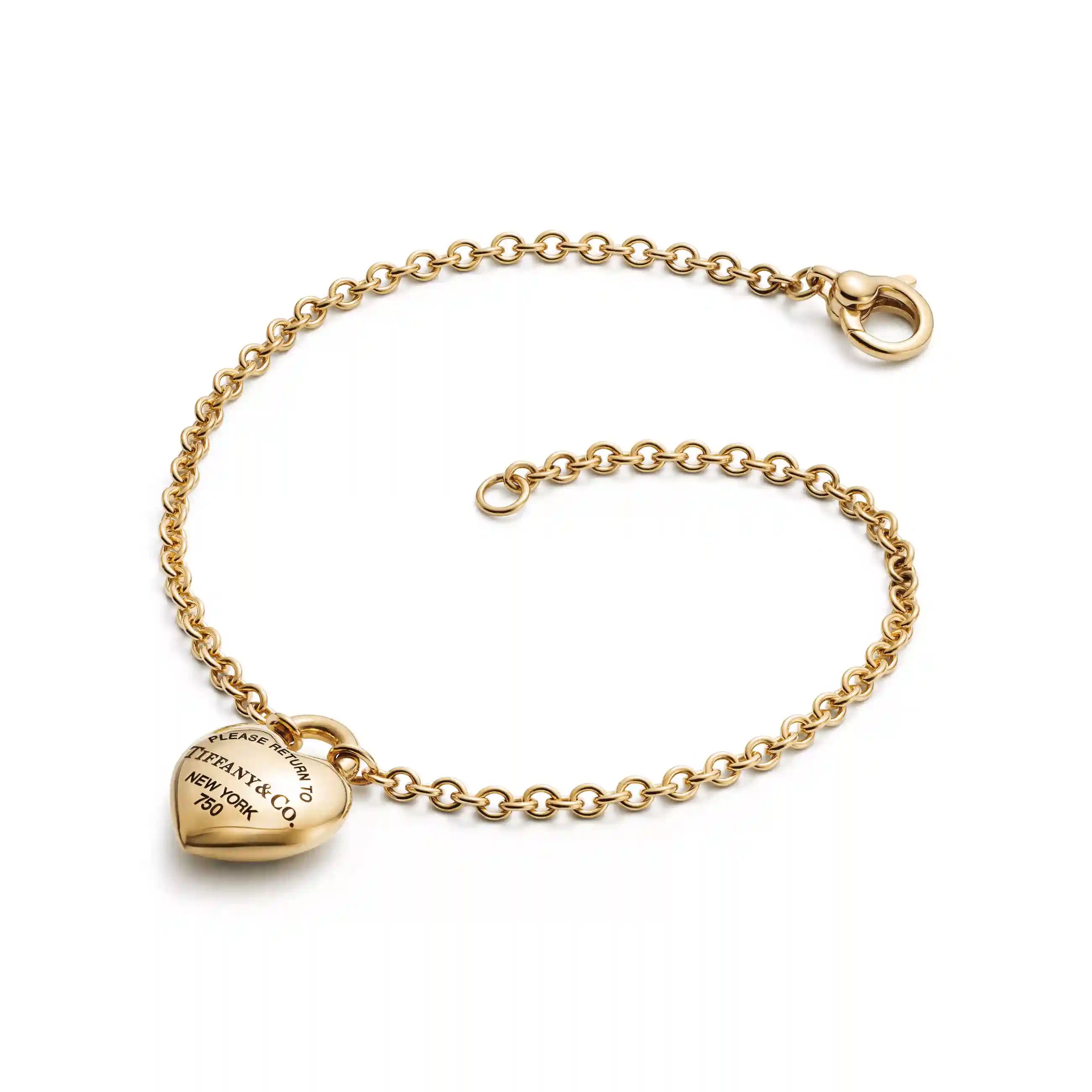 Return to Tiffany®: Full Heart Bracelet in Yellow Gold