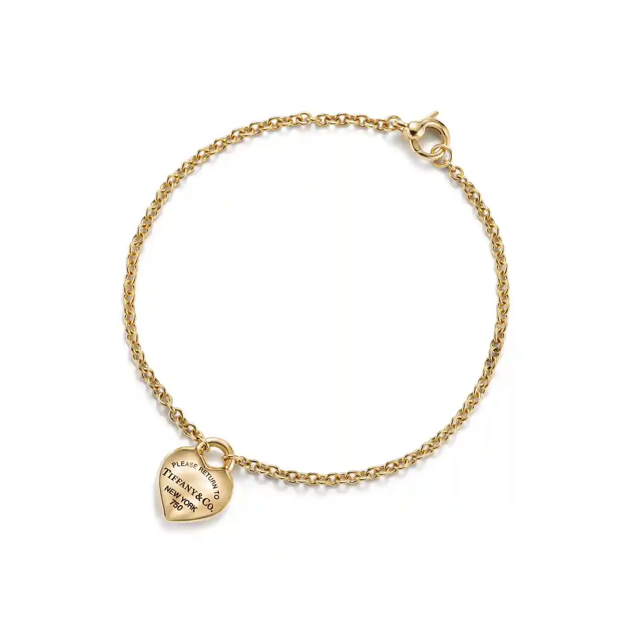 Return to Tiffany®: Full Heart Bracelet in Yellow Gold