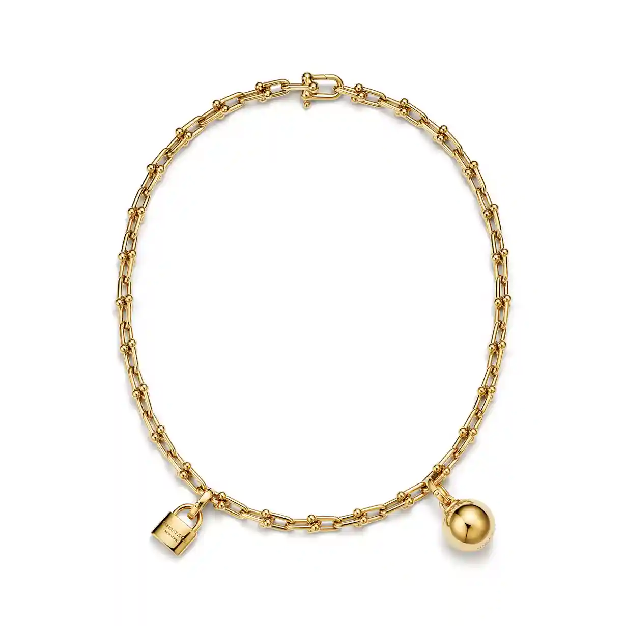Tiffany HardWear: Small Single Wrap Necklace in Yellow Gold