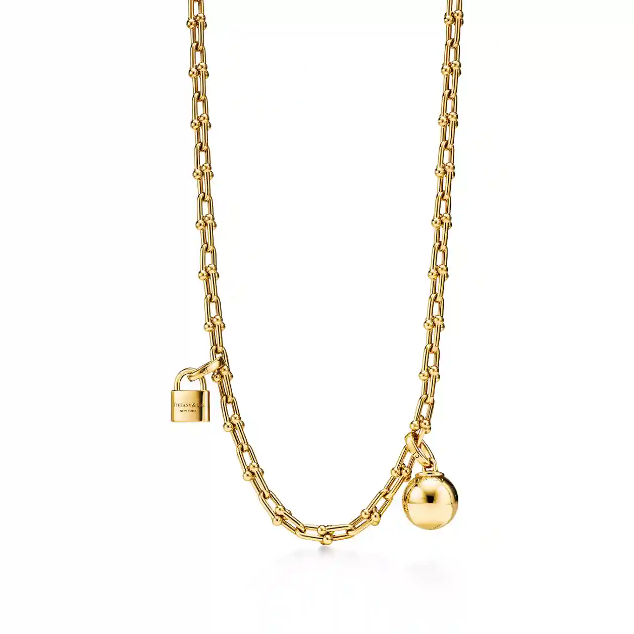 Tiffany HardWear: Small Single Wrap Necklace in Yellow Gold