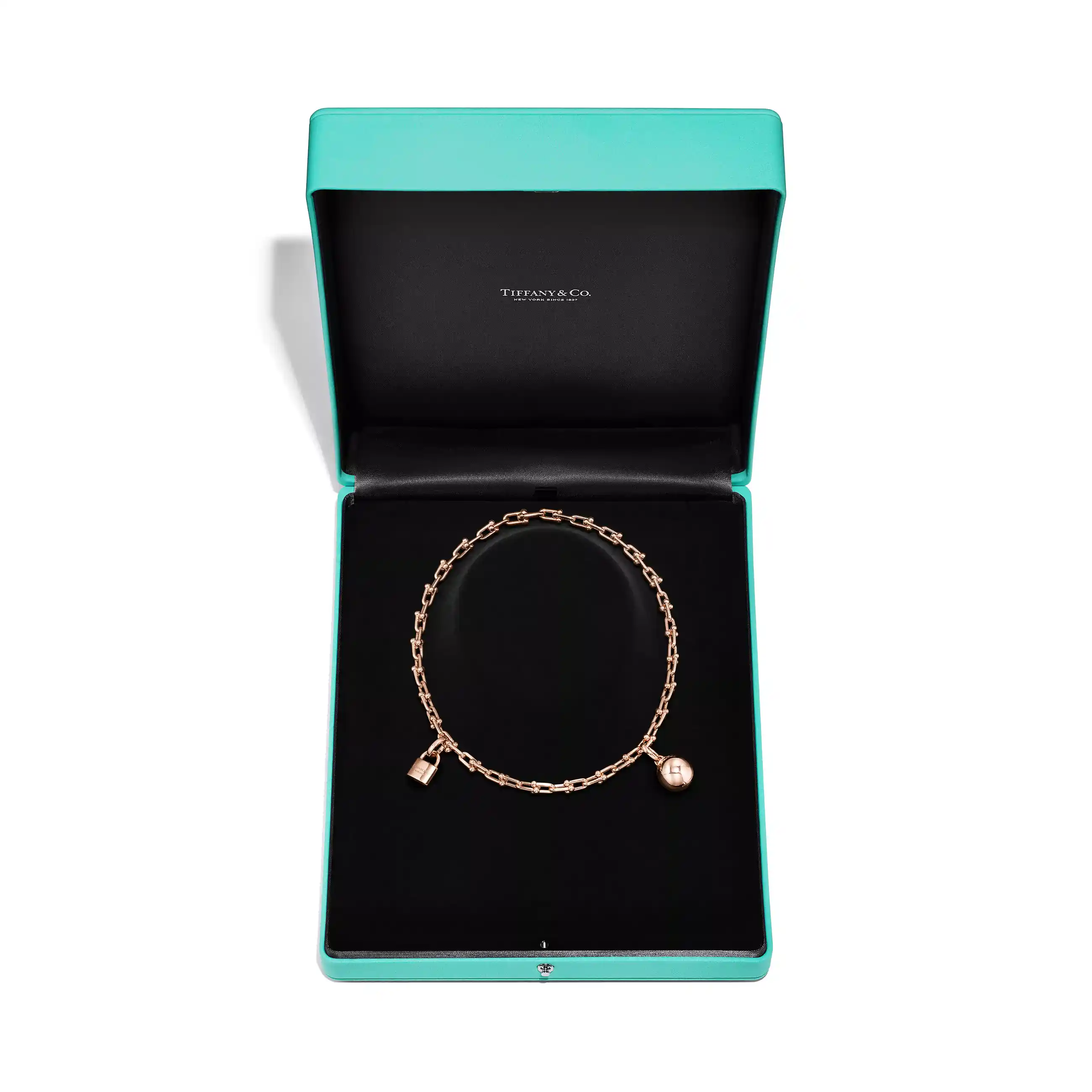 Tiffany HardWear: Small Single Wrap Necklace in Rose Gold