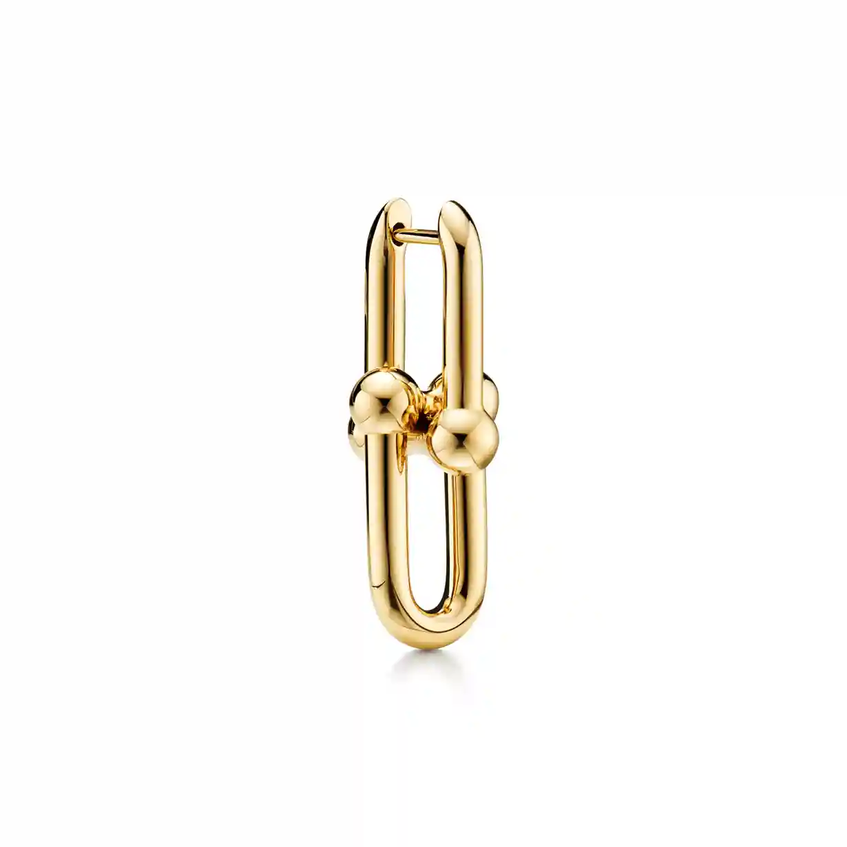 Tiffany HardWear: Medium Link Earrings in Yellow Gold