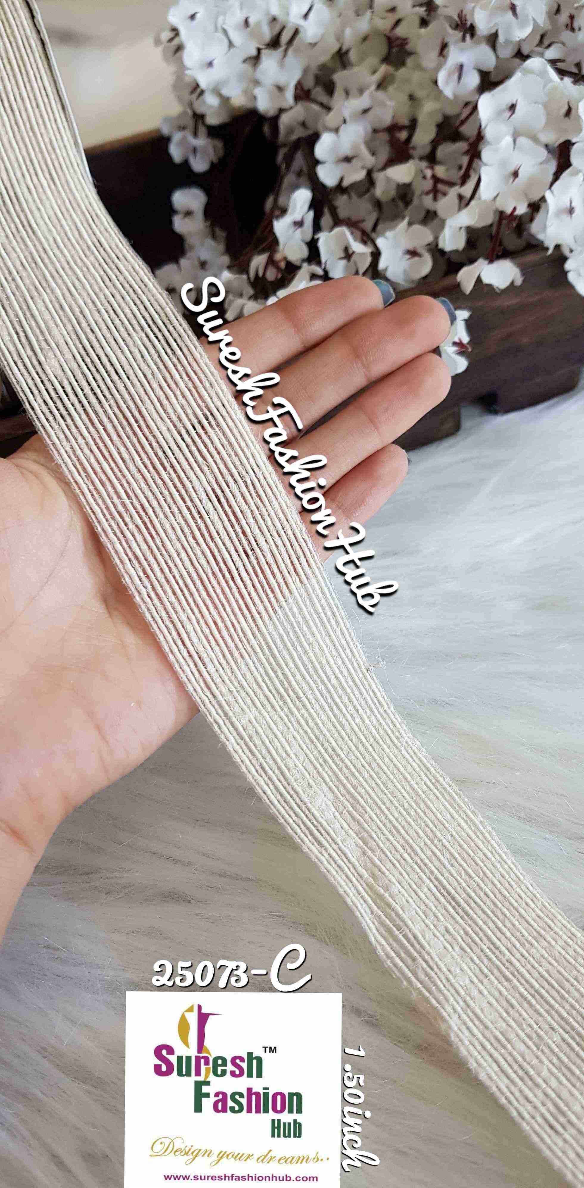 White Color Thick Strap Trim