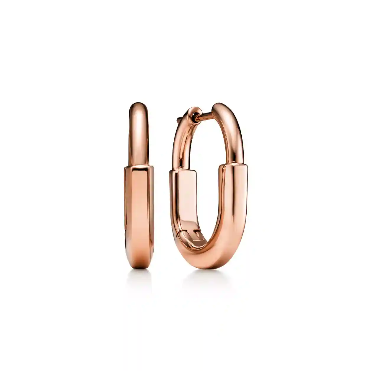Tiffany Lock: Small Earrings in Rose Gold