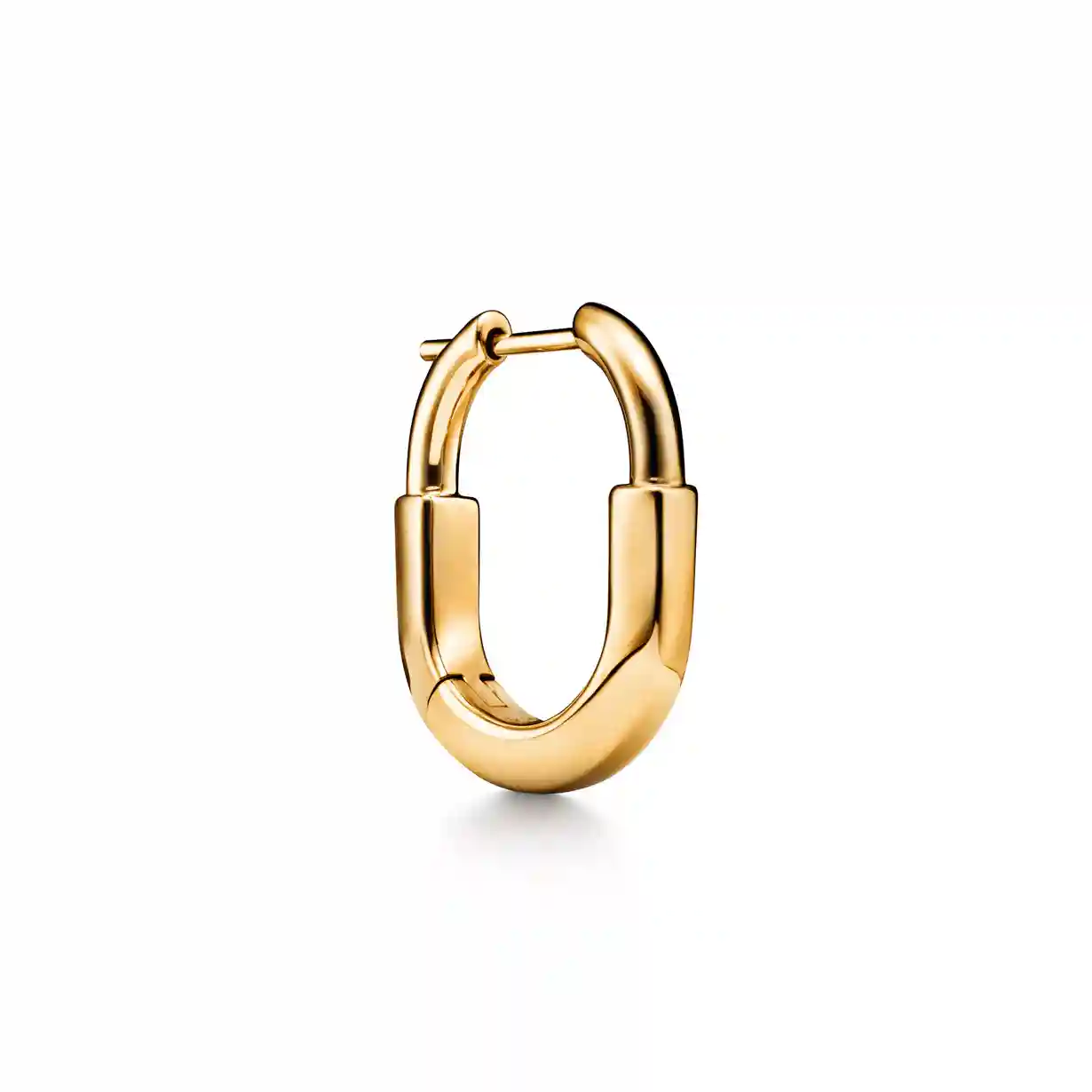 Tiffany Lock: Small Earrings in Yellow Gold