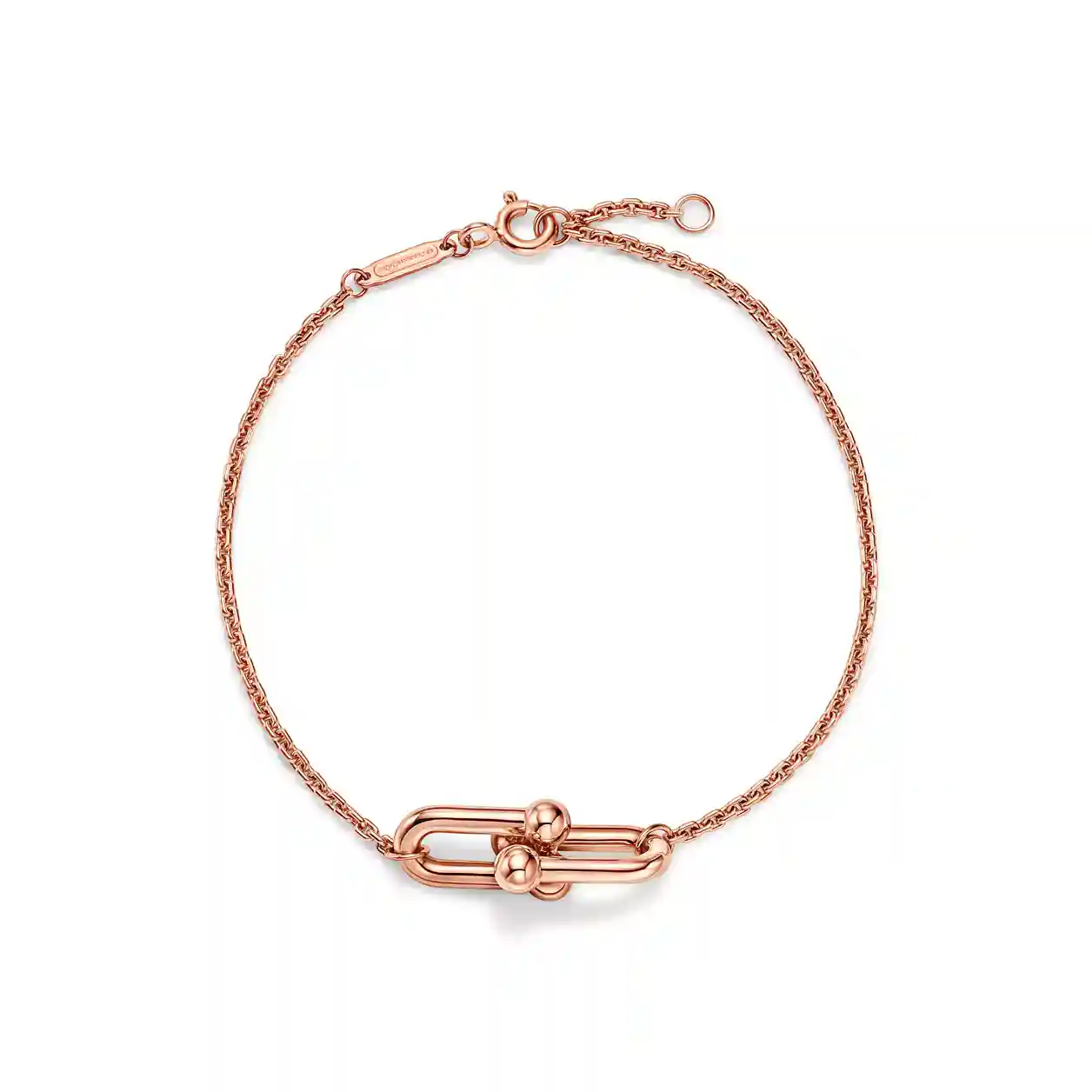 Tiffany Hard: WearDouble Link Bracelet in Rose Gold